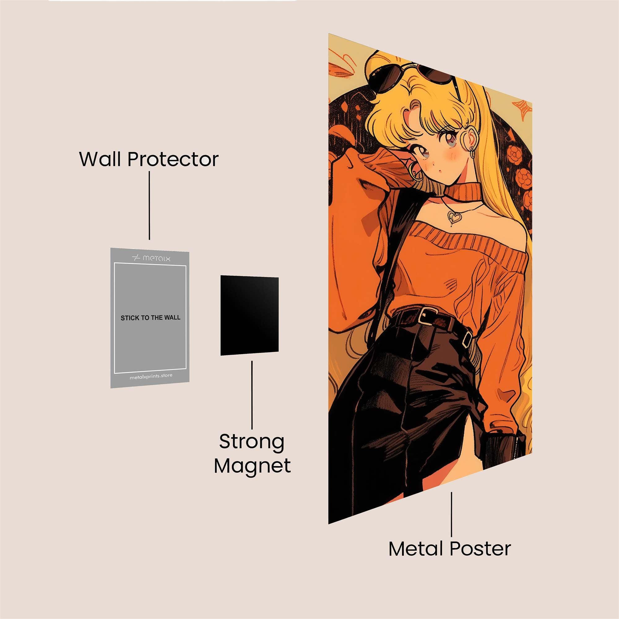 Usagi Elegant Safe Wall Magnetic / M