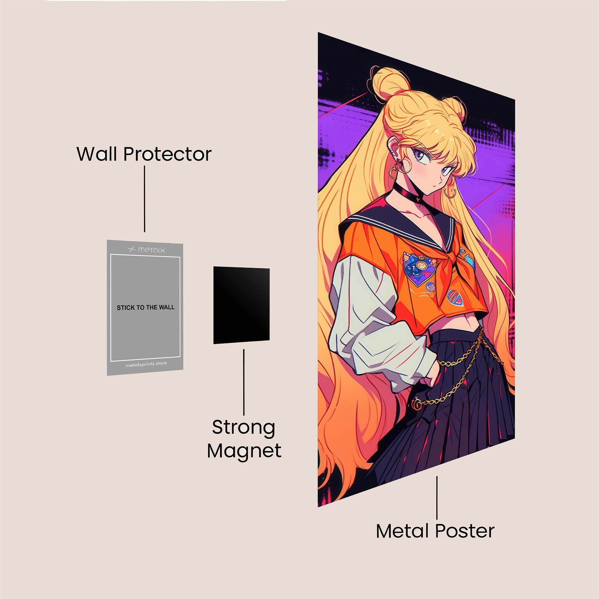 Usagi Rebellious Safe Wall Magnetic / M