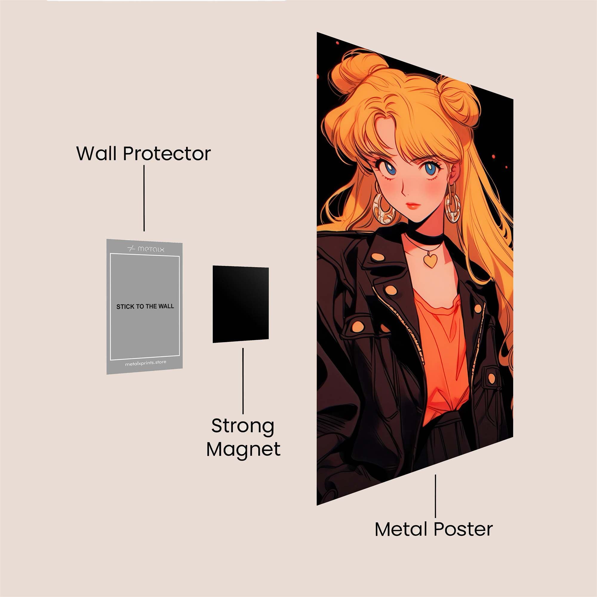 Usagi Rebellious Safe Wall Magnetic / M