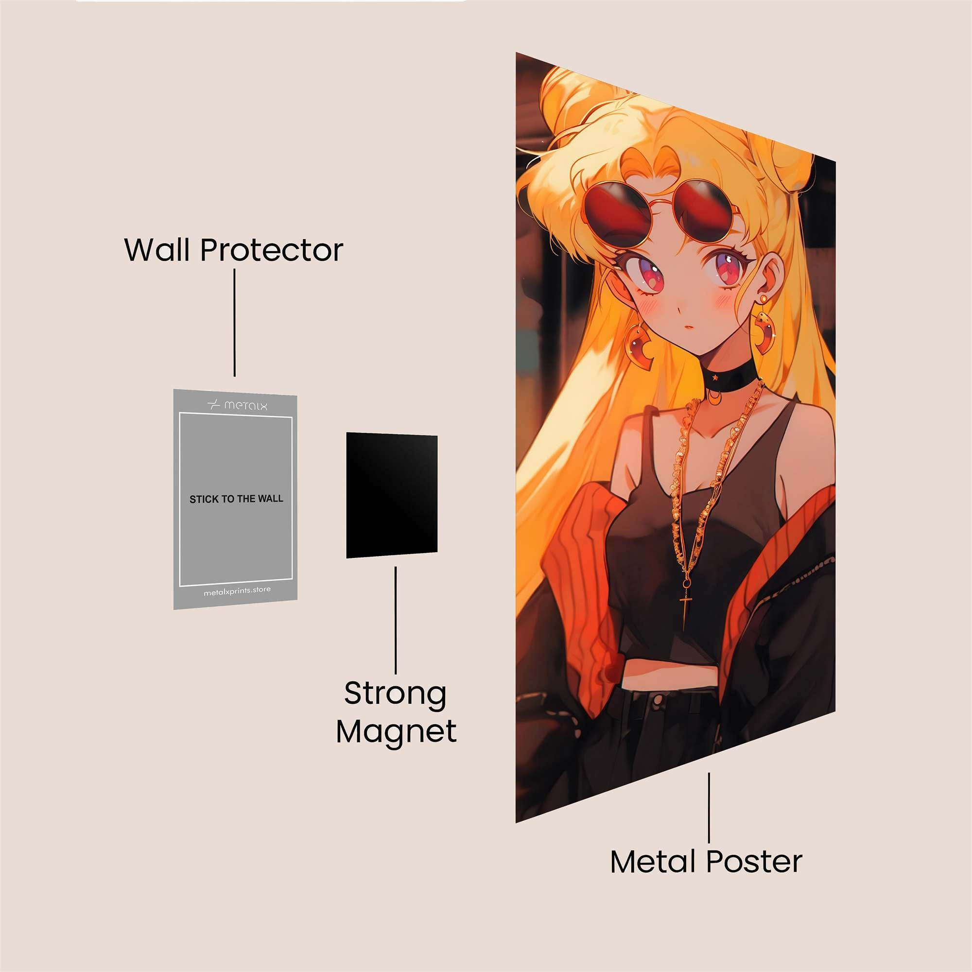 Usagi Edgy Safe Wall Magnetic / M