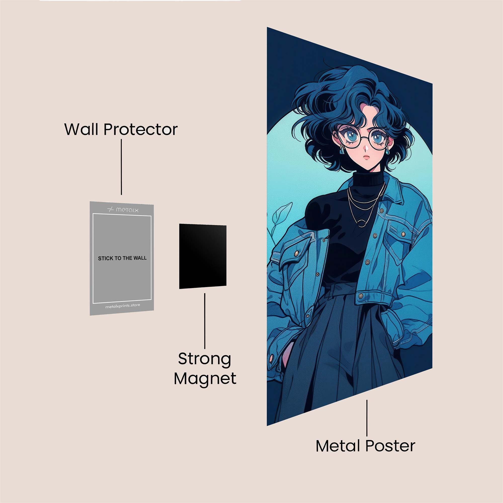 Azure Dreamer Safe Wall Magnetic / M