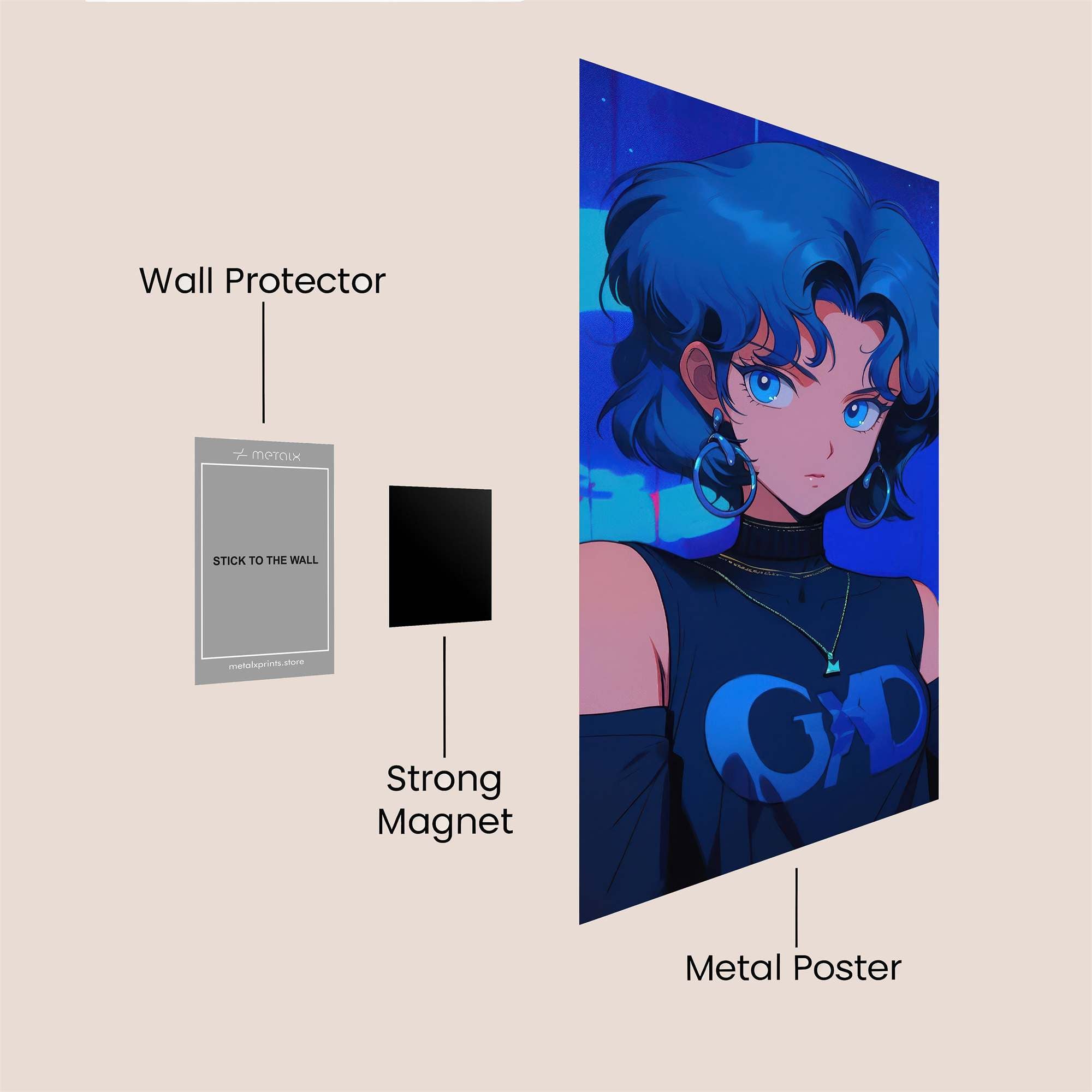 Sailor Serene Safe Wall Magnetic / M