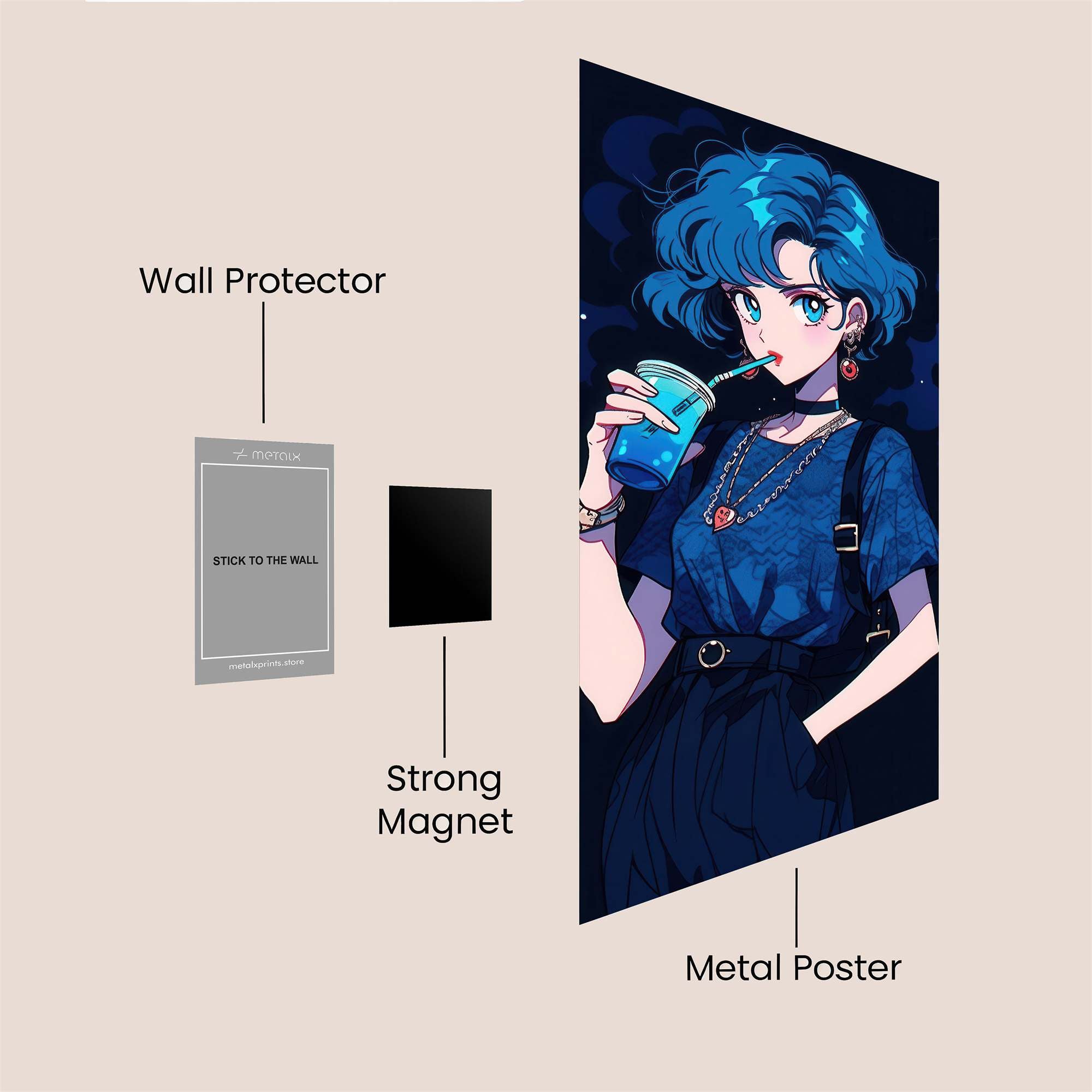 Lapis Serenity Safe Wall Magnetic / M