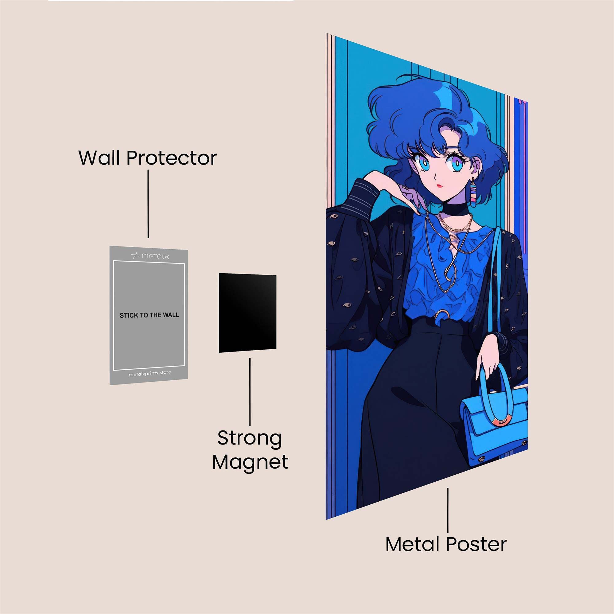 Luna Elegant Safe Wall Magnetic / M