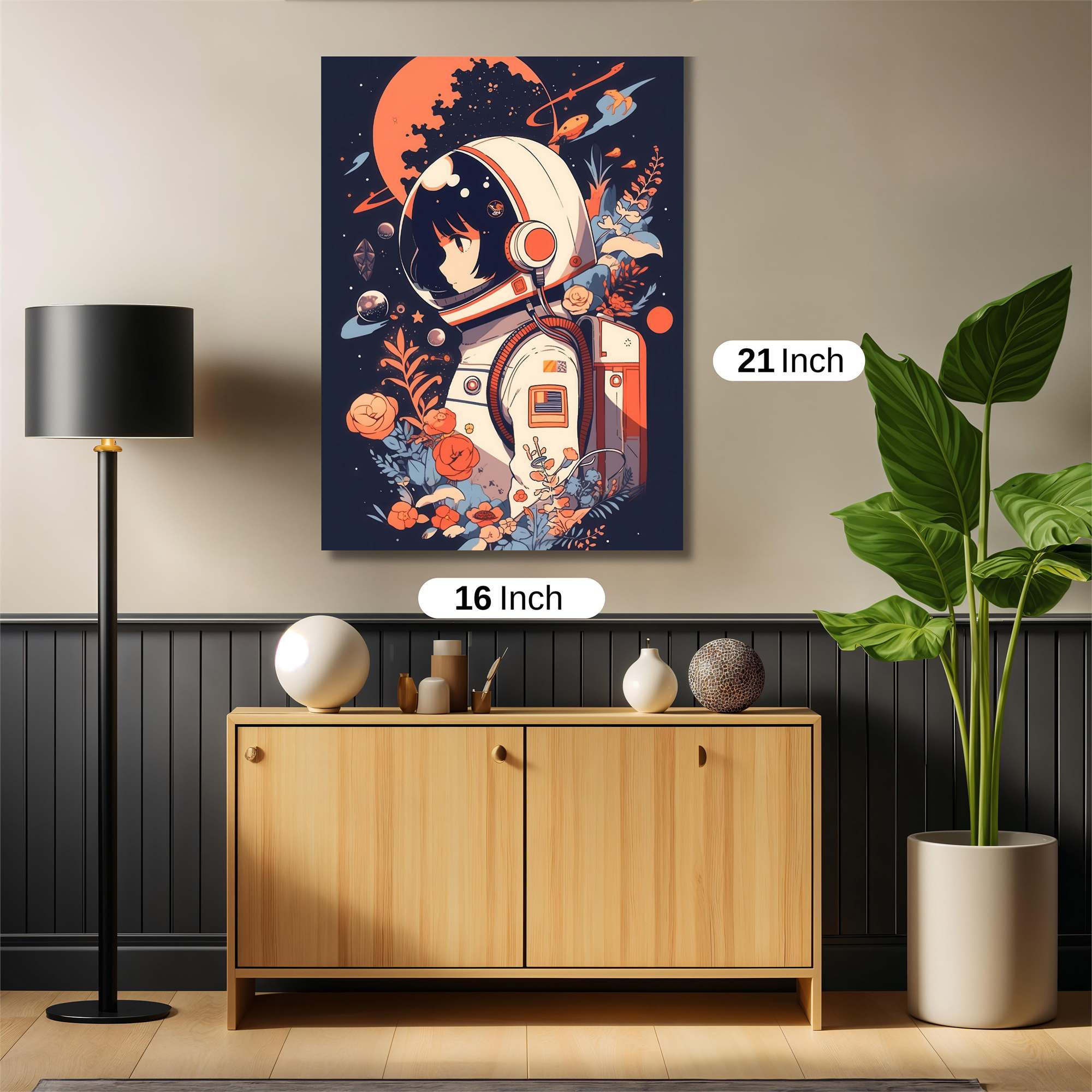 Astronaut Dreamscape Safe Wall Magnetic / M