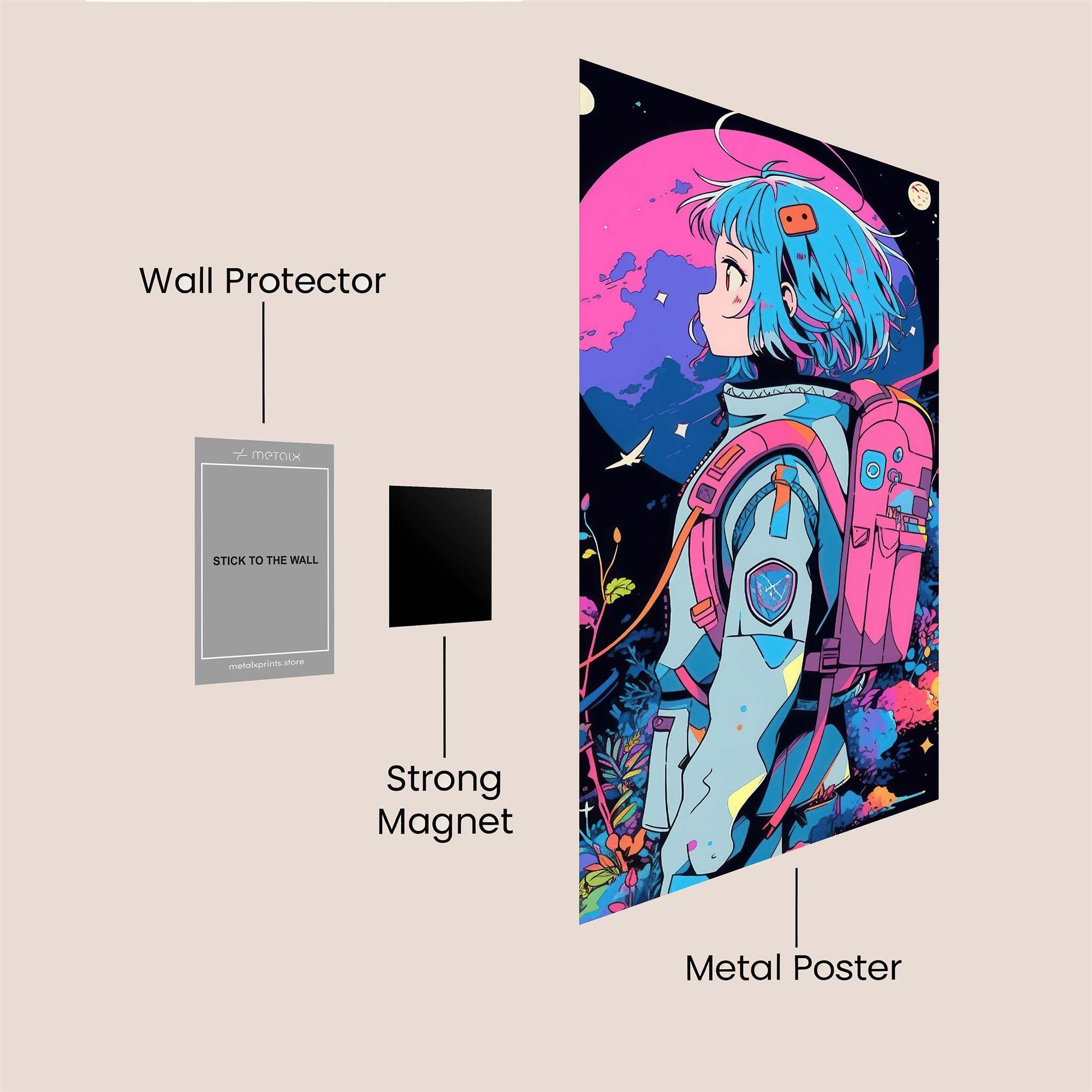 Cosmic Serenity Safe Wall Magnetic / M