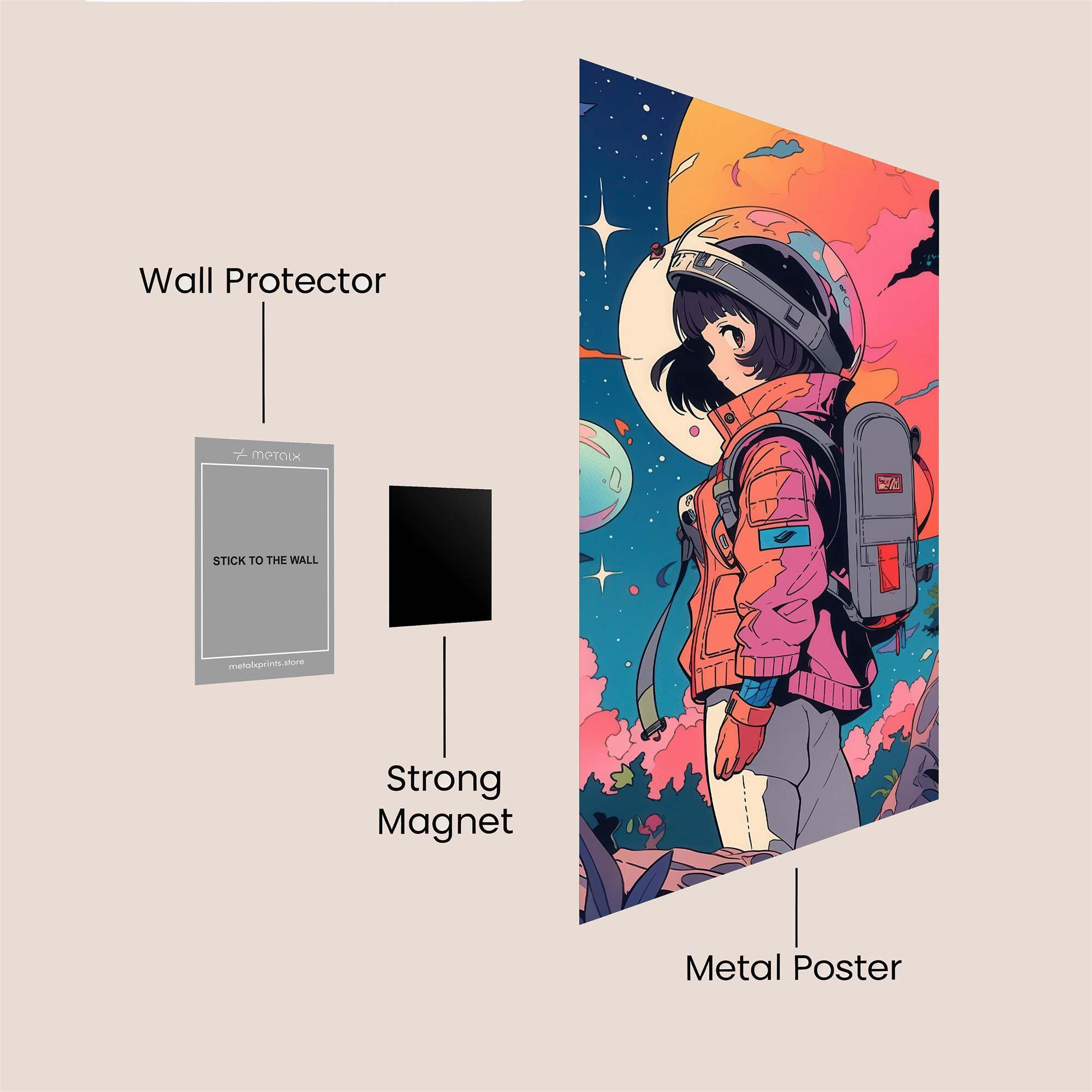 Cosmic Serenity Safe Wall Magnetic / M