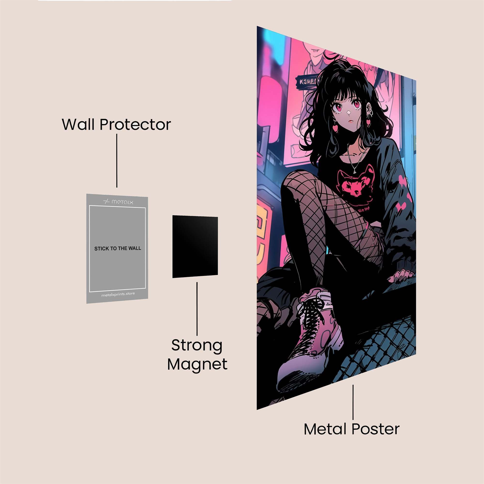 Neon Reverie Safe Wall Magnetic / M