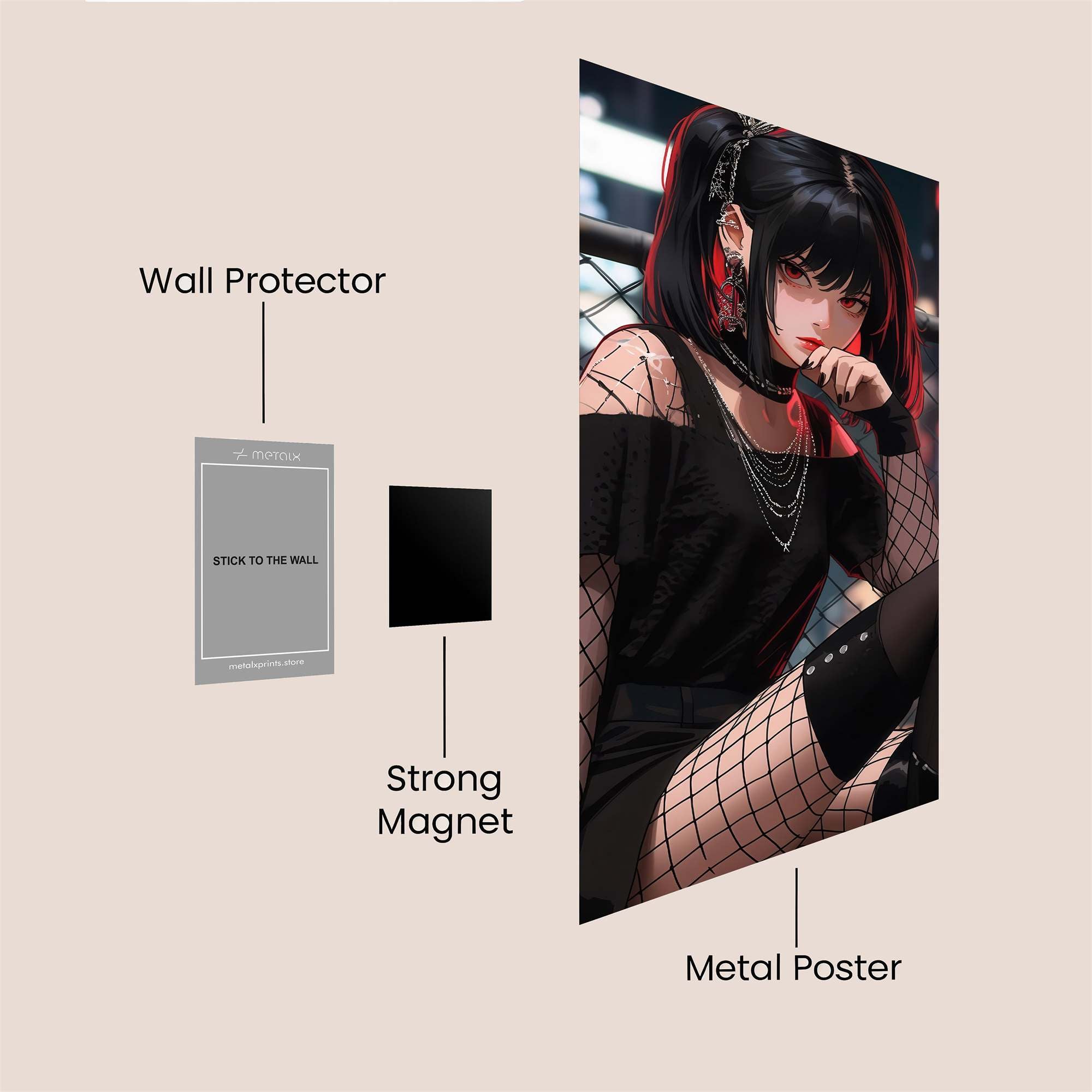 Cyber Rebel Safe Wall Magnetic / M