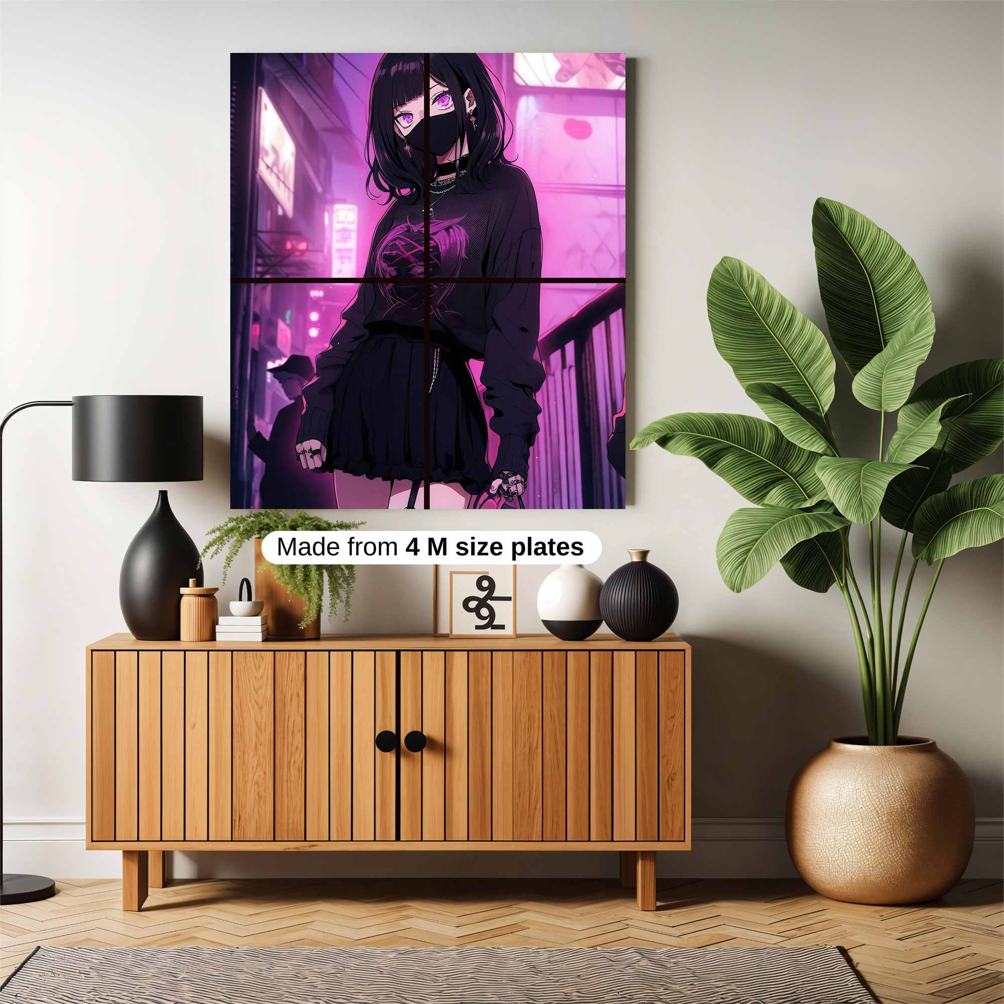 Cyberpunk Elegance Safe Wall Magnetic / M