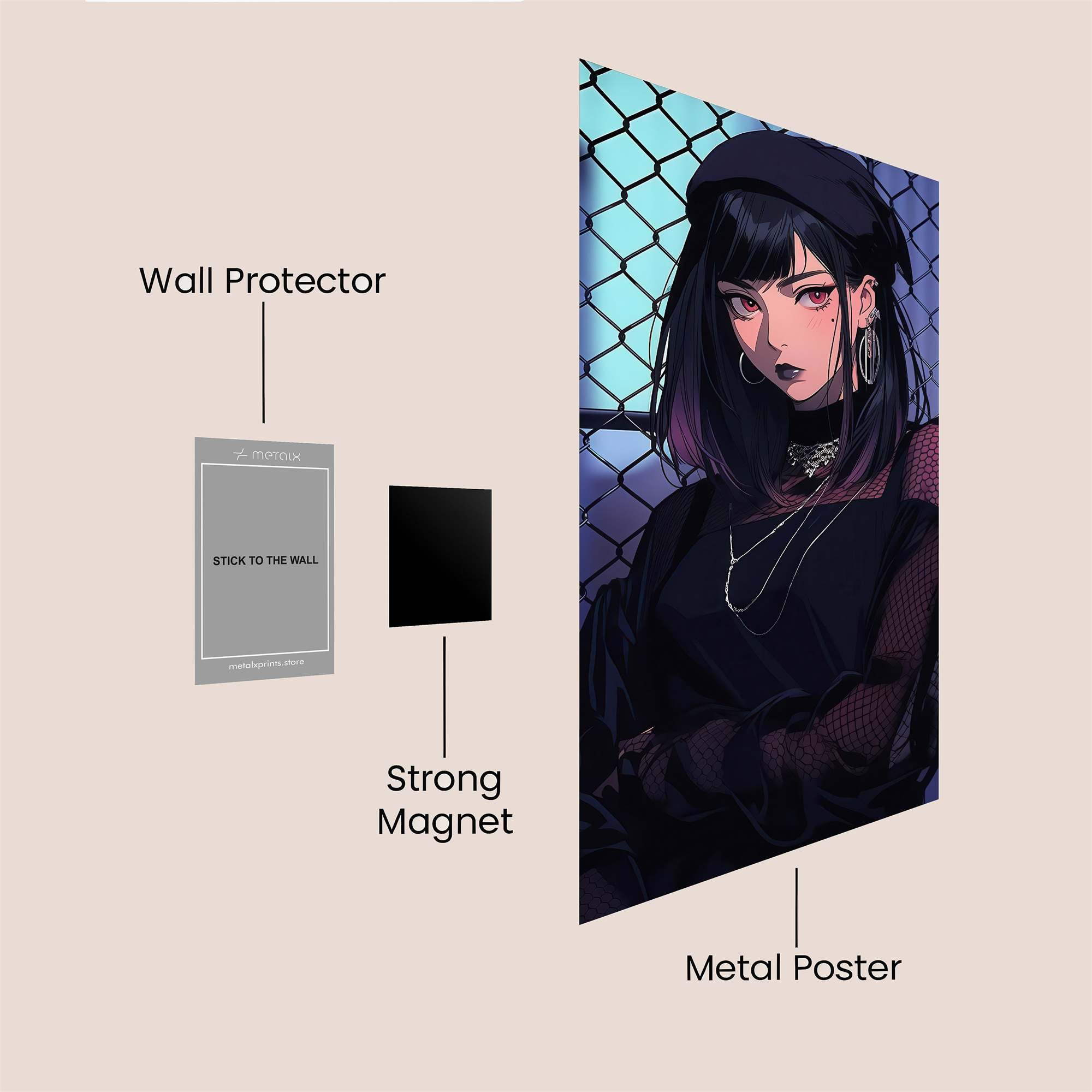 Mystic Rebel Safe Wall Magnetic / M