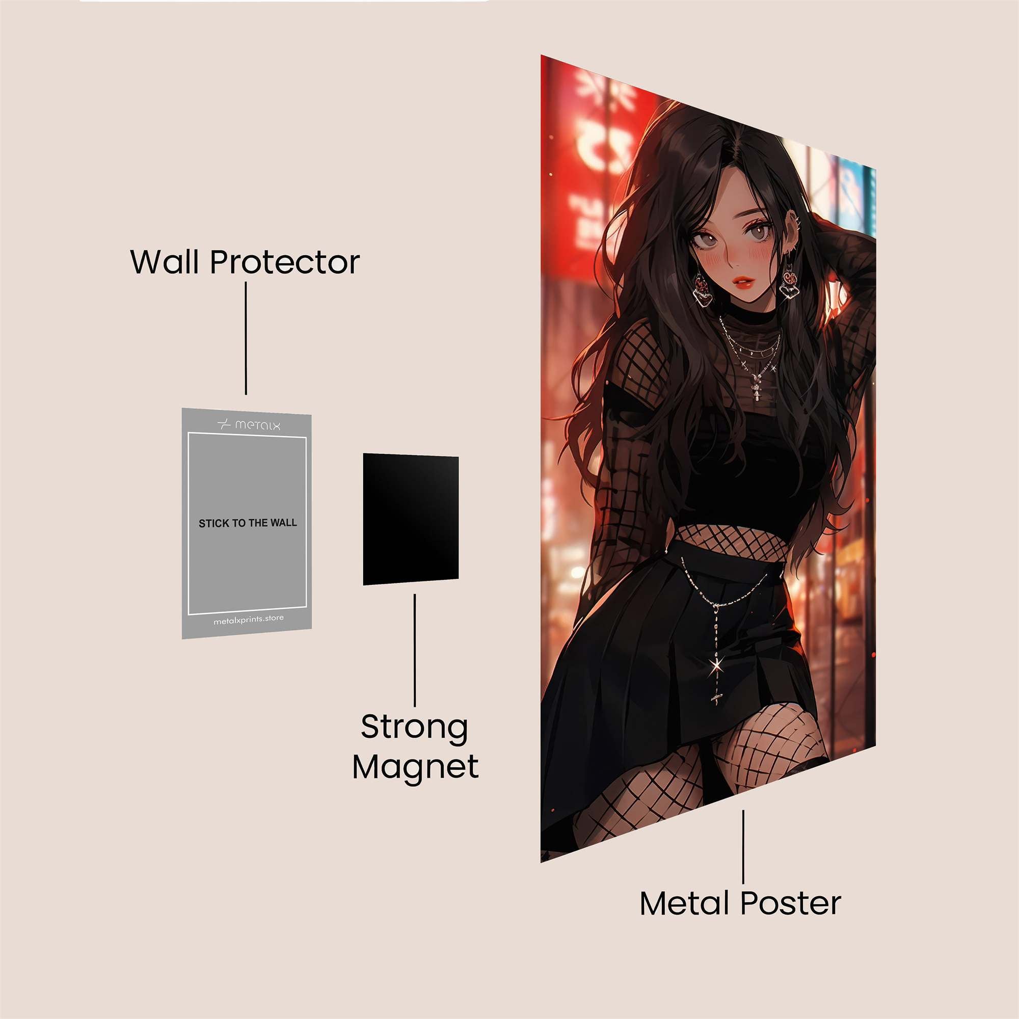 Neon Enigma Safe Wall Magnetic / M