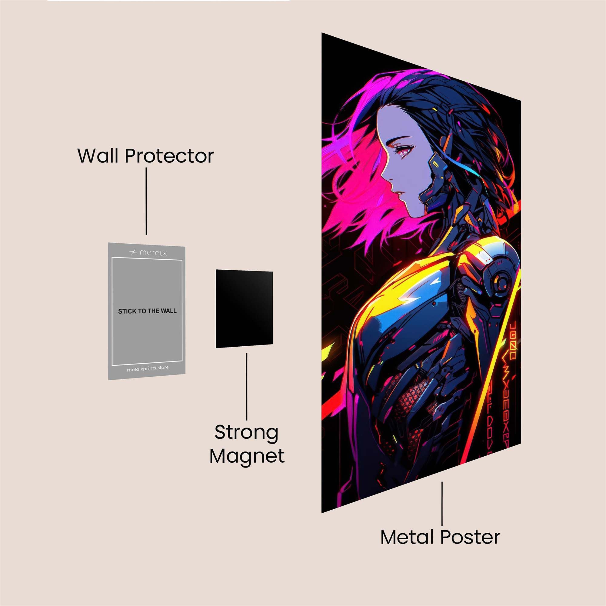Cyber Enigma Safe Wall Magnetic / M
