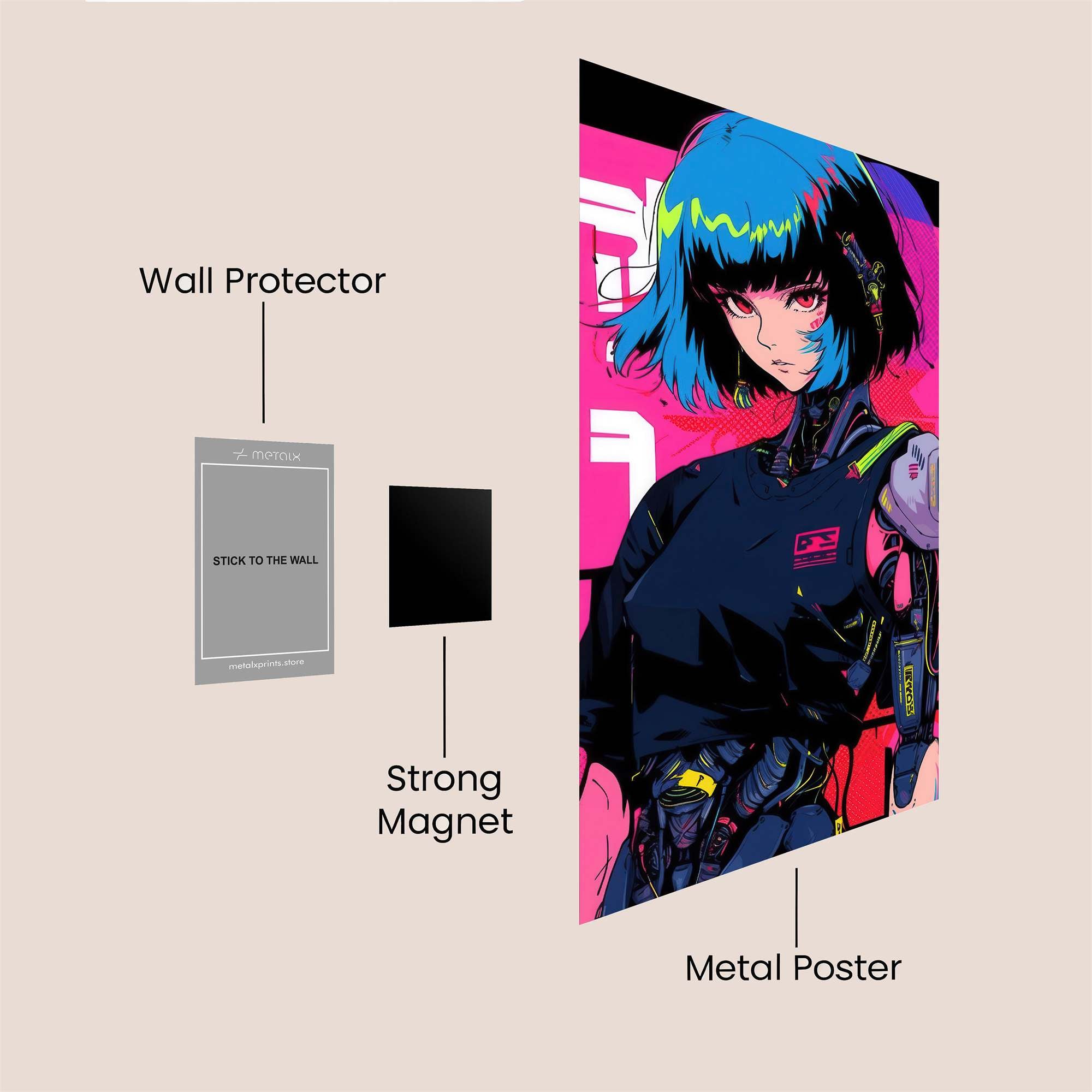 Cyberpunk Enigma Safe Wall Magnetic / M