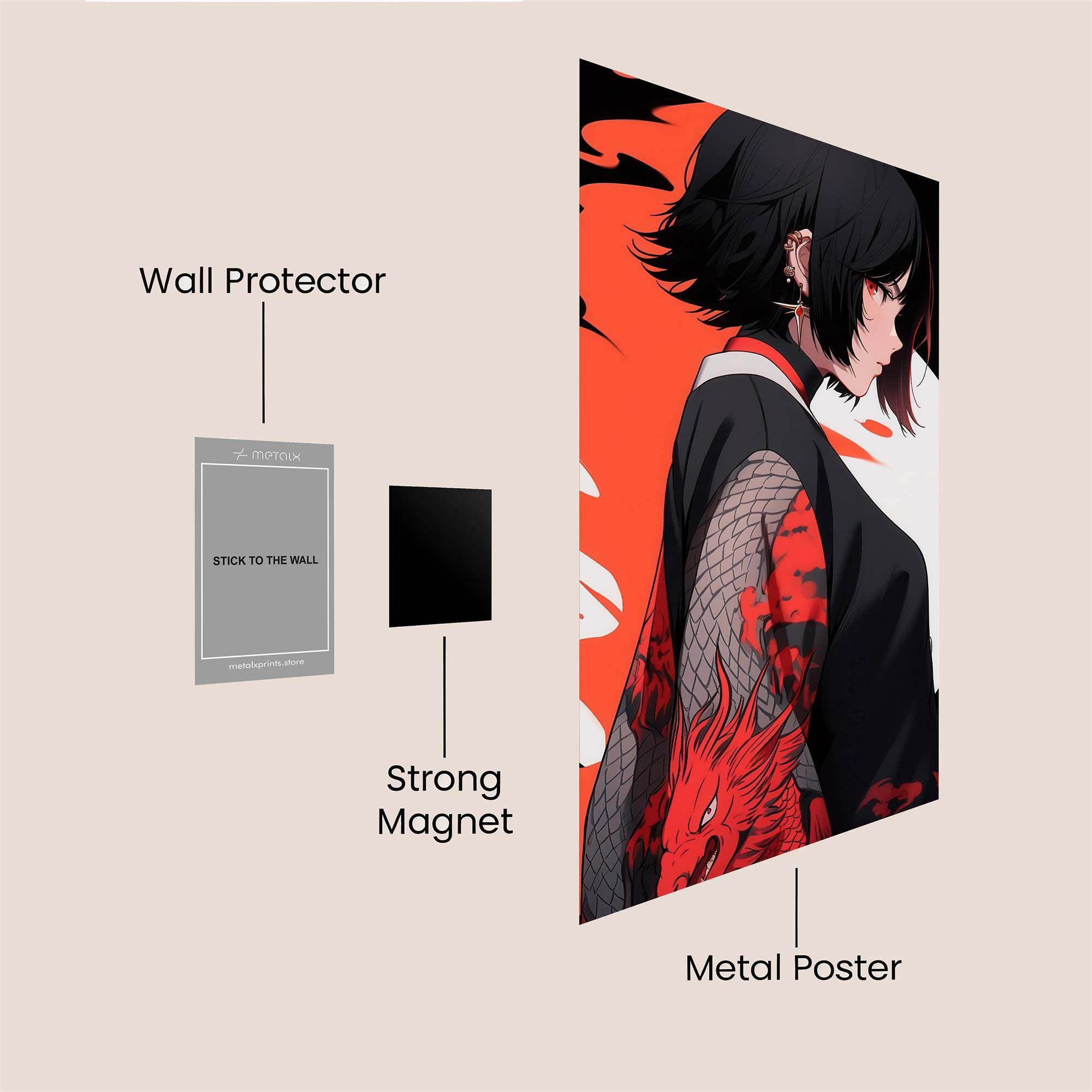 Dragon Serenity Safe Wall Magnetic / M