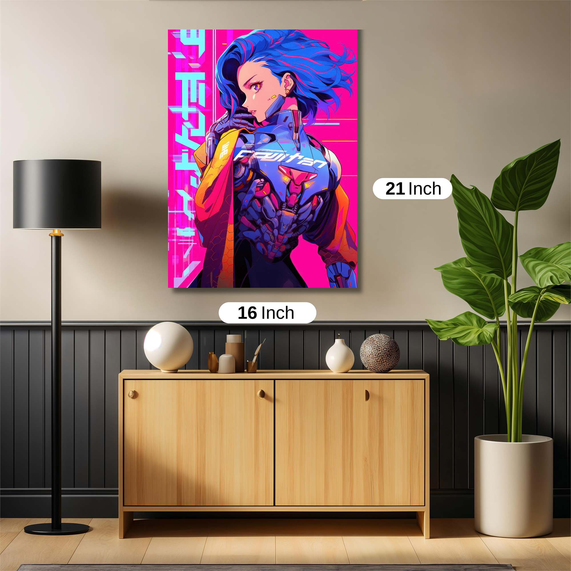 Cyber Serenity Safe Wall Magnetic / M