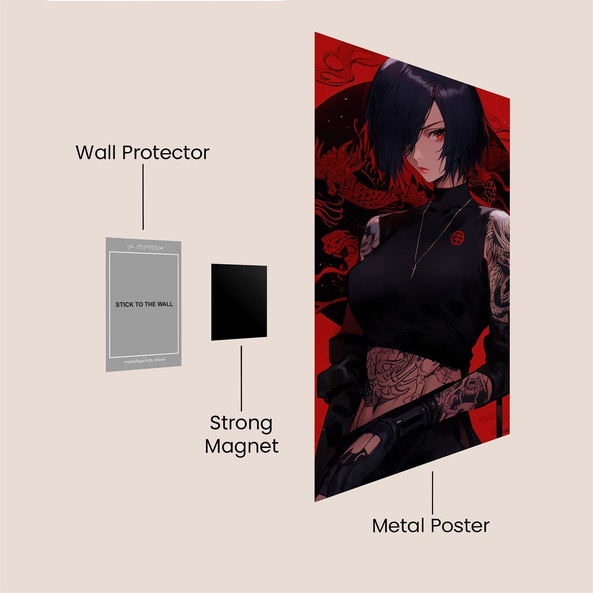 Raven Fury Safe Wall Magnetic / M