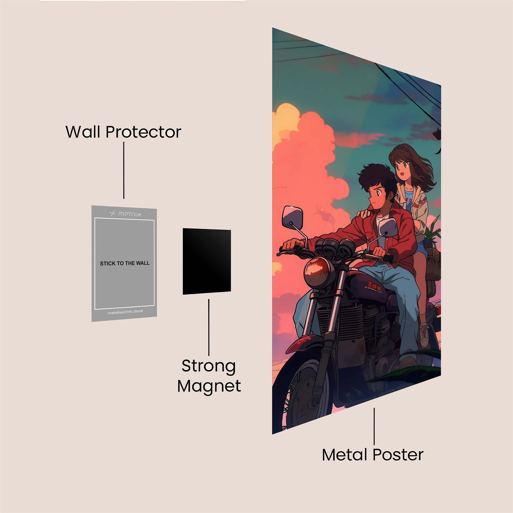 Sunset Serenade Safe Wall Magnetic / M