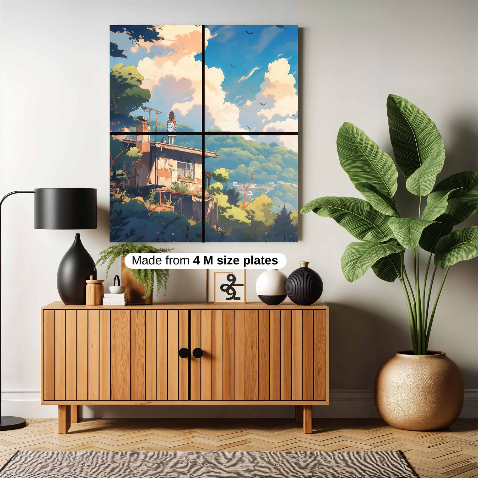 Rooftop Serenity Safe Wall Magnetic / M