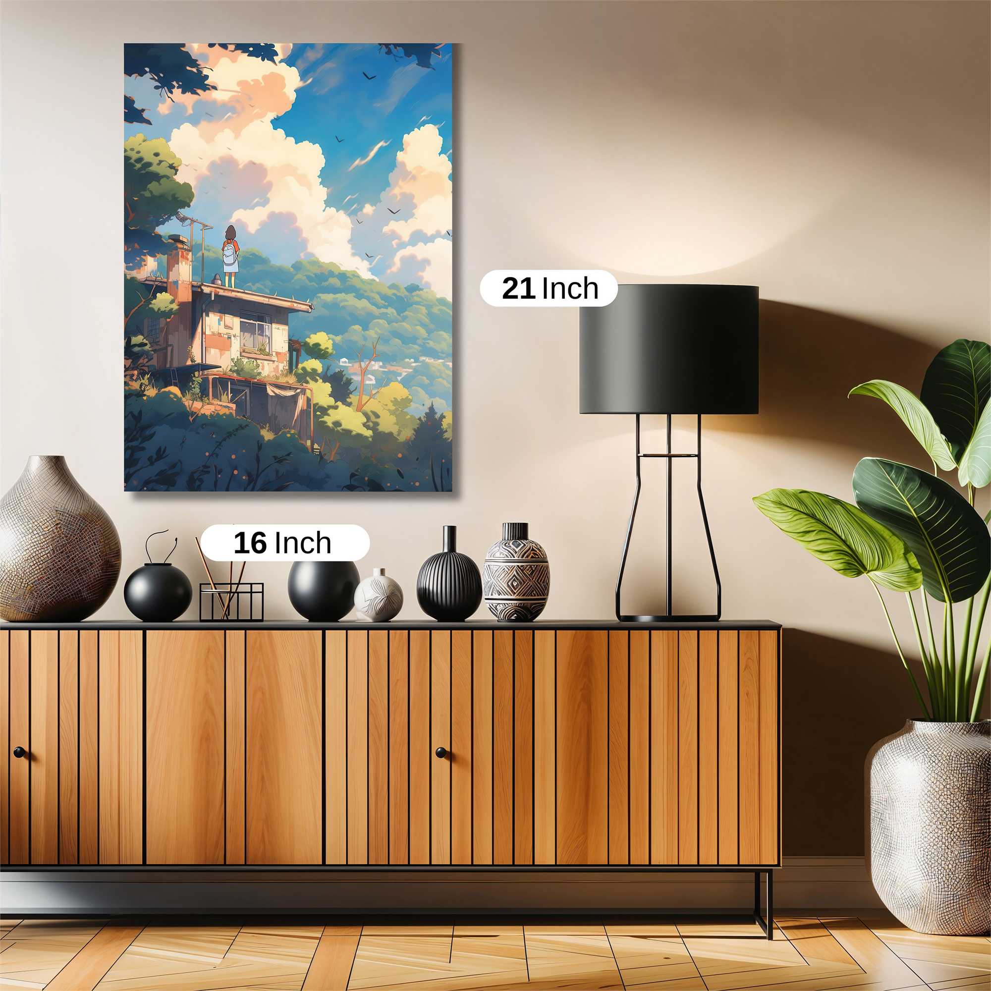 Rooftop Serenity Safe Wall Magnetic / M