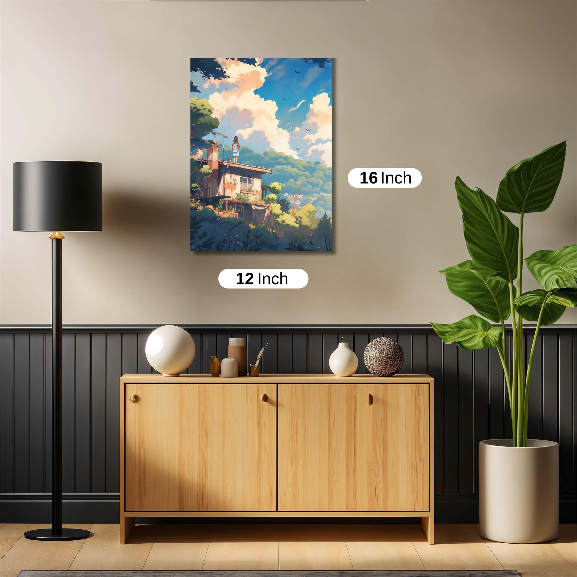 Rooftop Serenity Safe Wall Magnetic / M