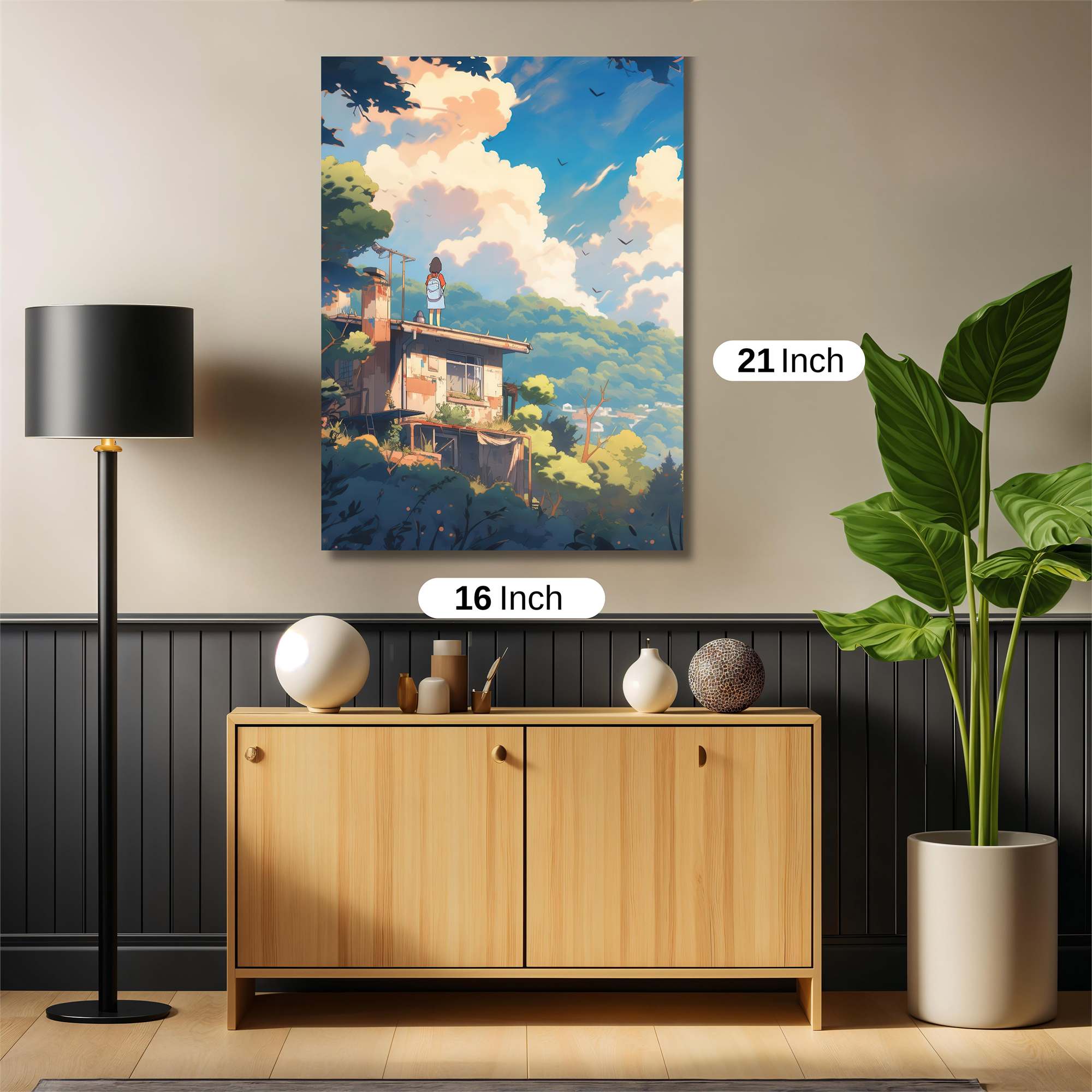 Rooftop Serenity Safe Wall Magnetic / M