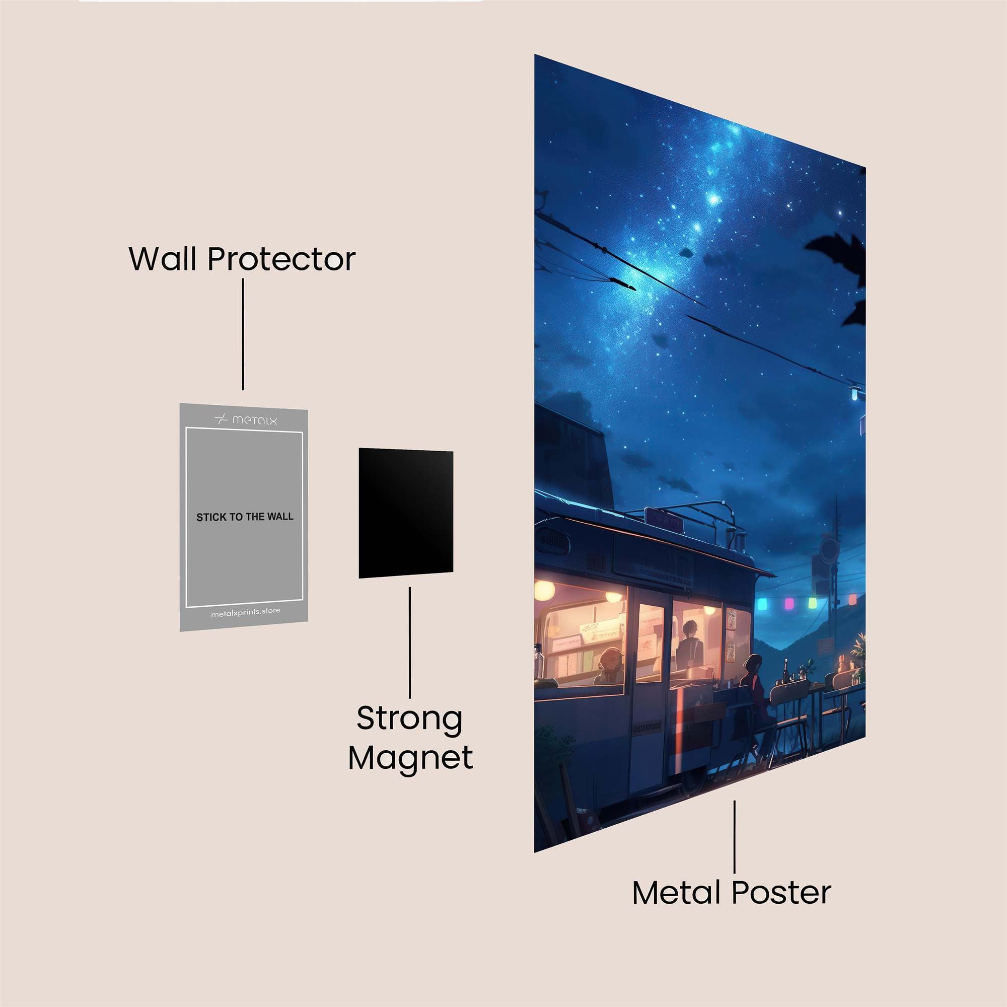 Night Serenity Safe Wall Magnetic / M