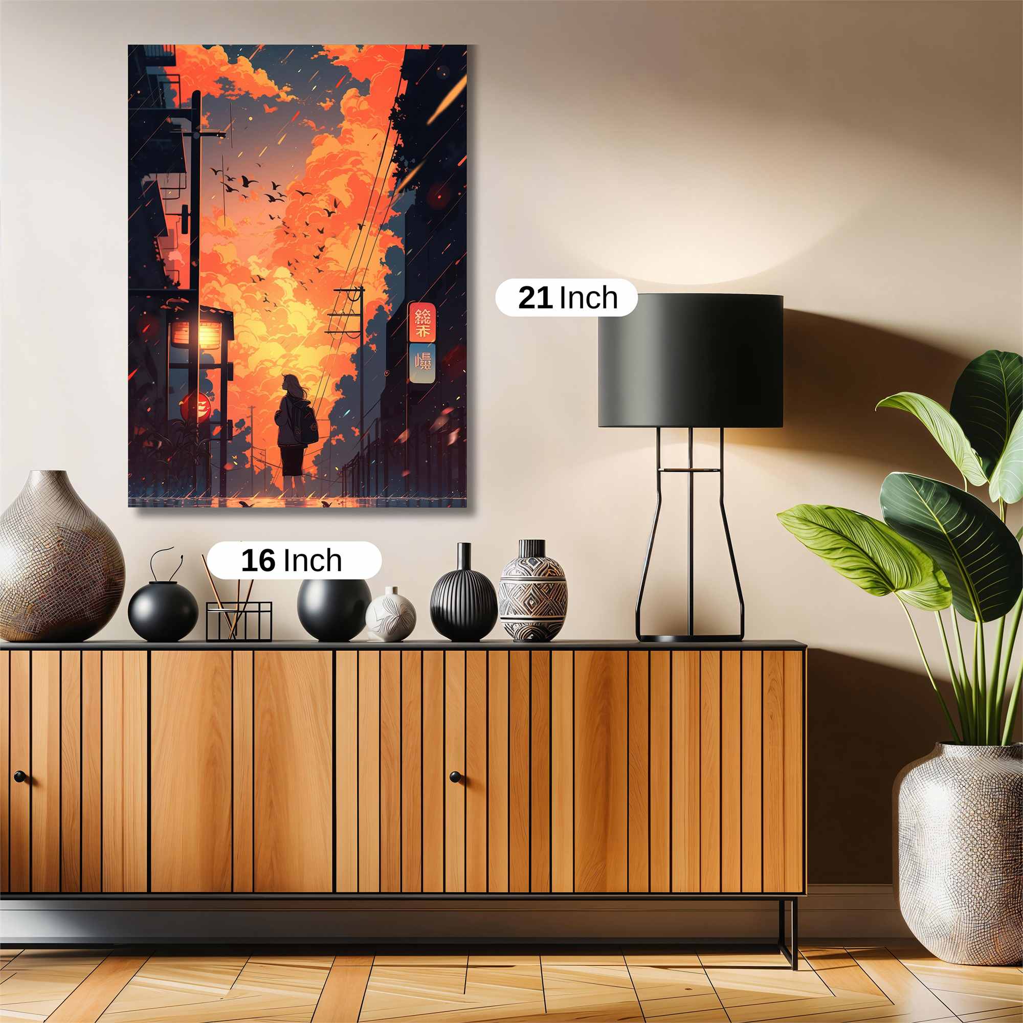 Sunset Solitude Safe Wall Magnetic / M