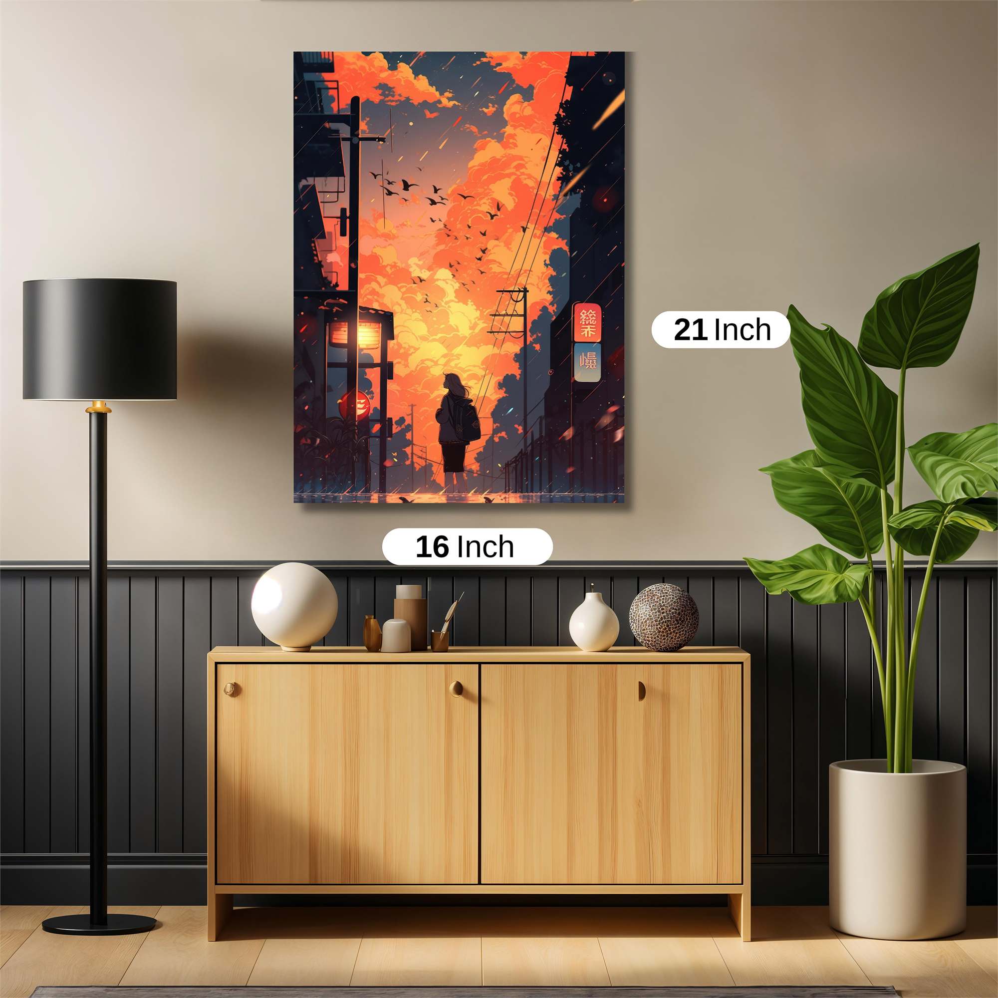 Sunset Solitude Safe Wall Magnetic / M