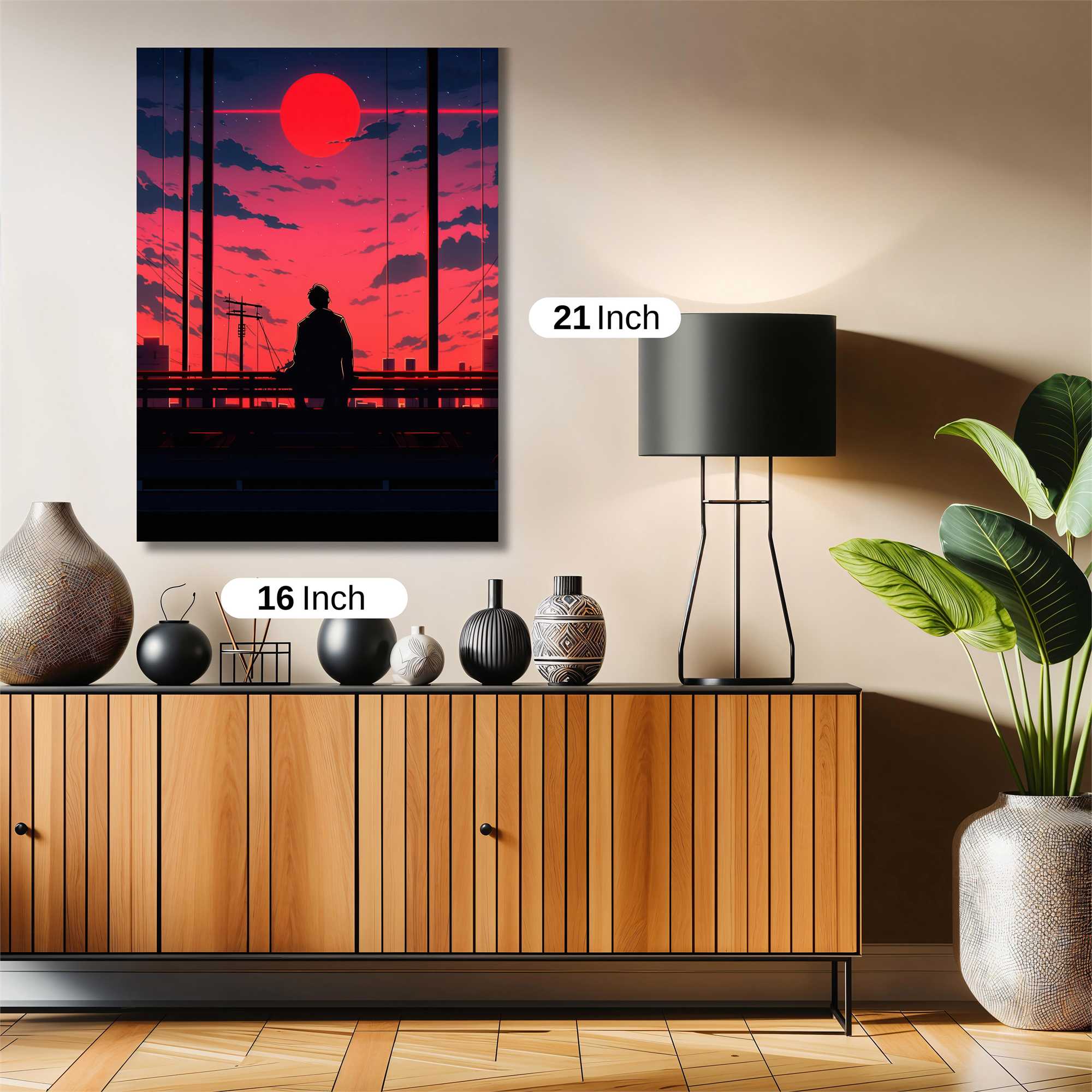 Sunset Solitude Safe Wall Magnetic / M