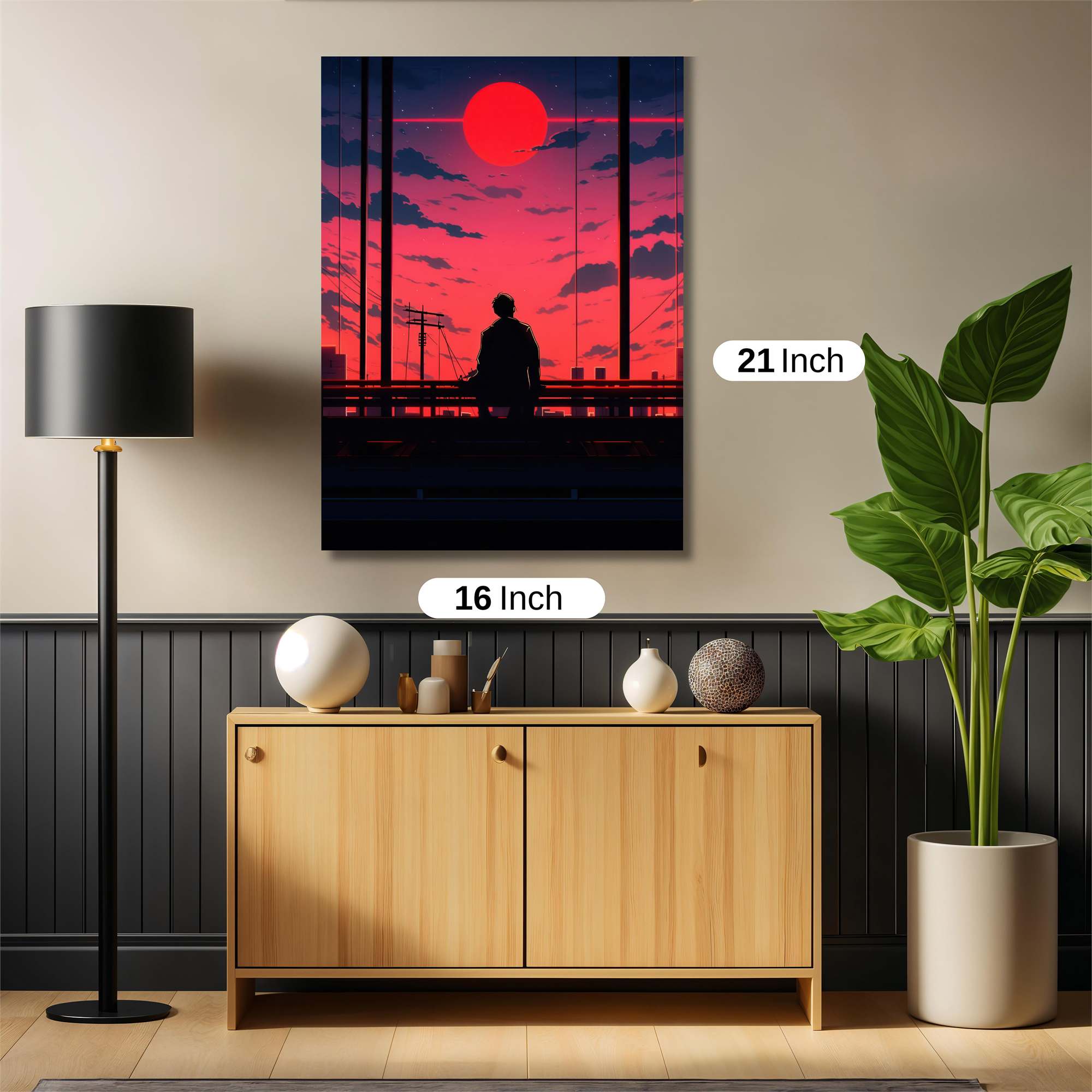 Sunset Solitude Safe Wall Magnetic / M