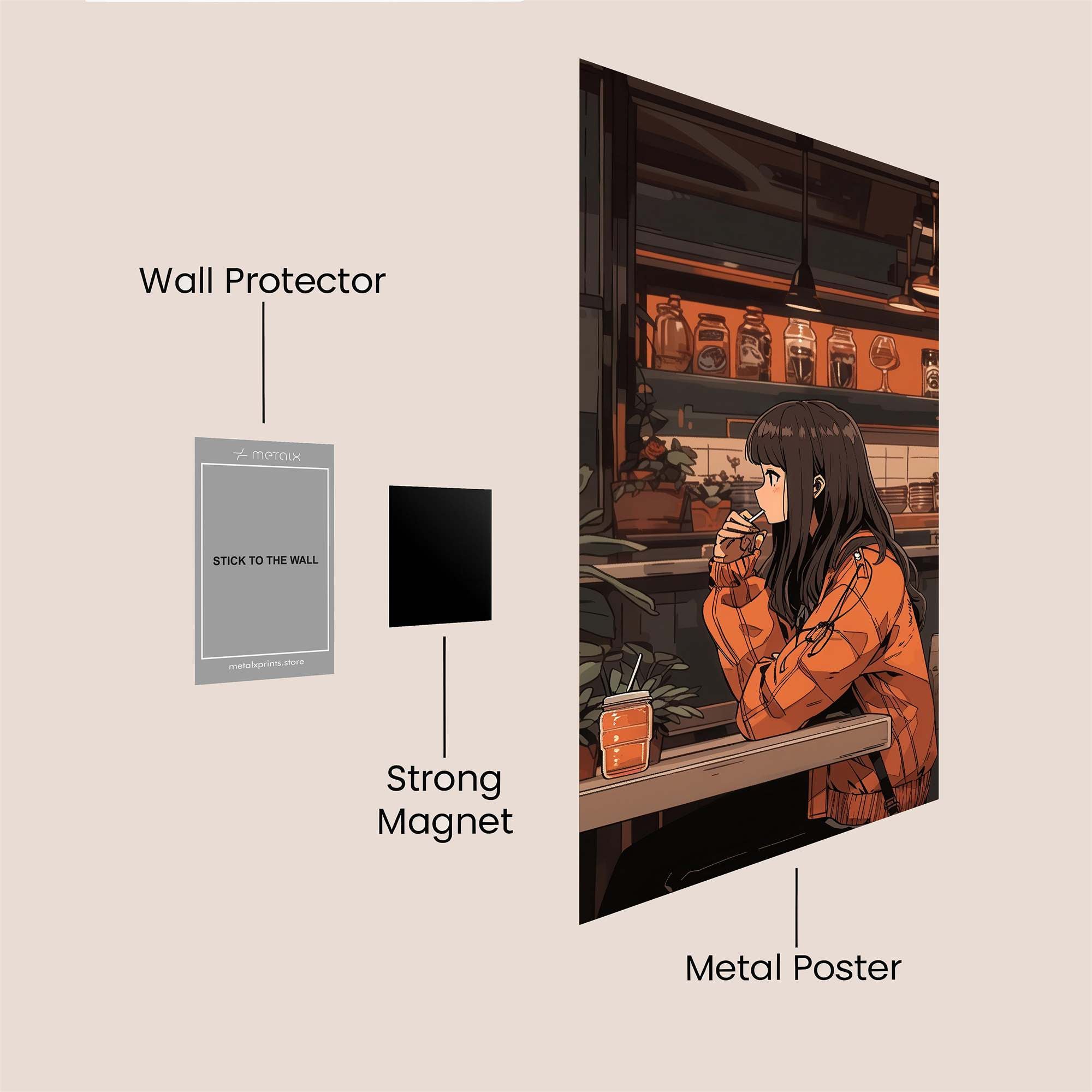 Cafe Serenity Safe Wall Magnetic / M