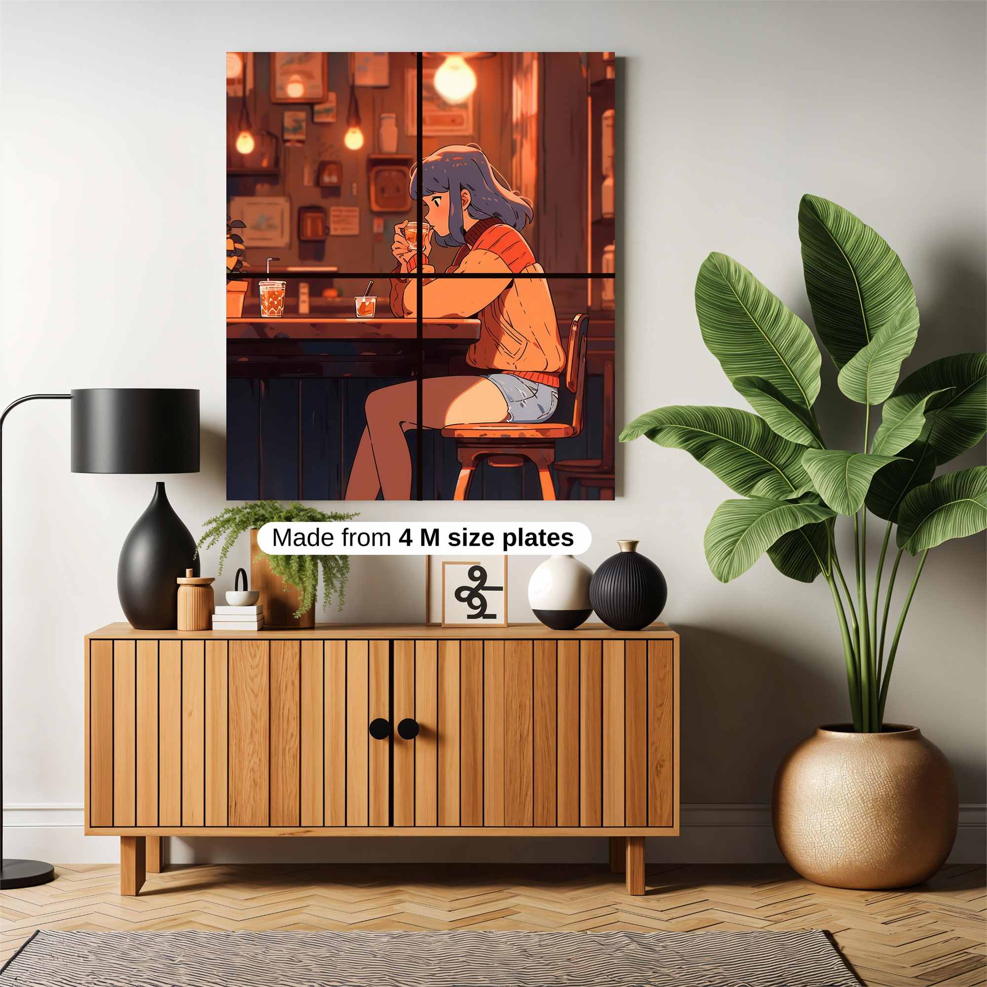 Café Serenity Safe Wall Magnetic / M