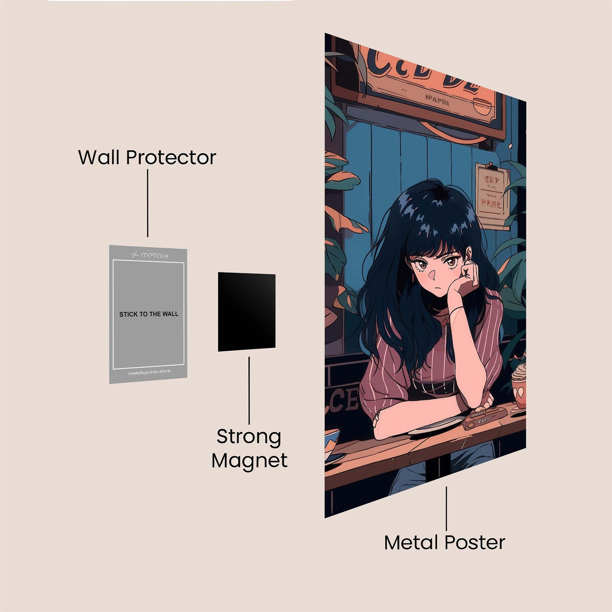 Cafe Serenity Safe Wall Magnetic / M