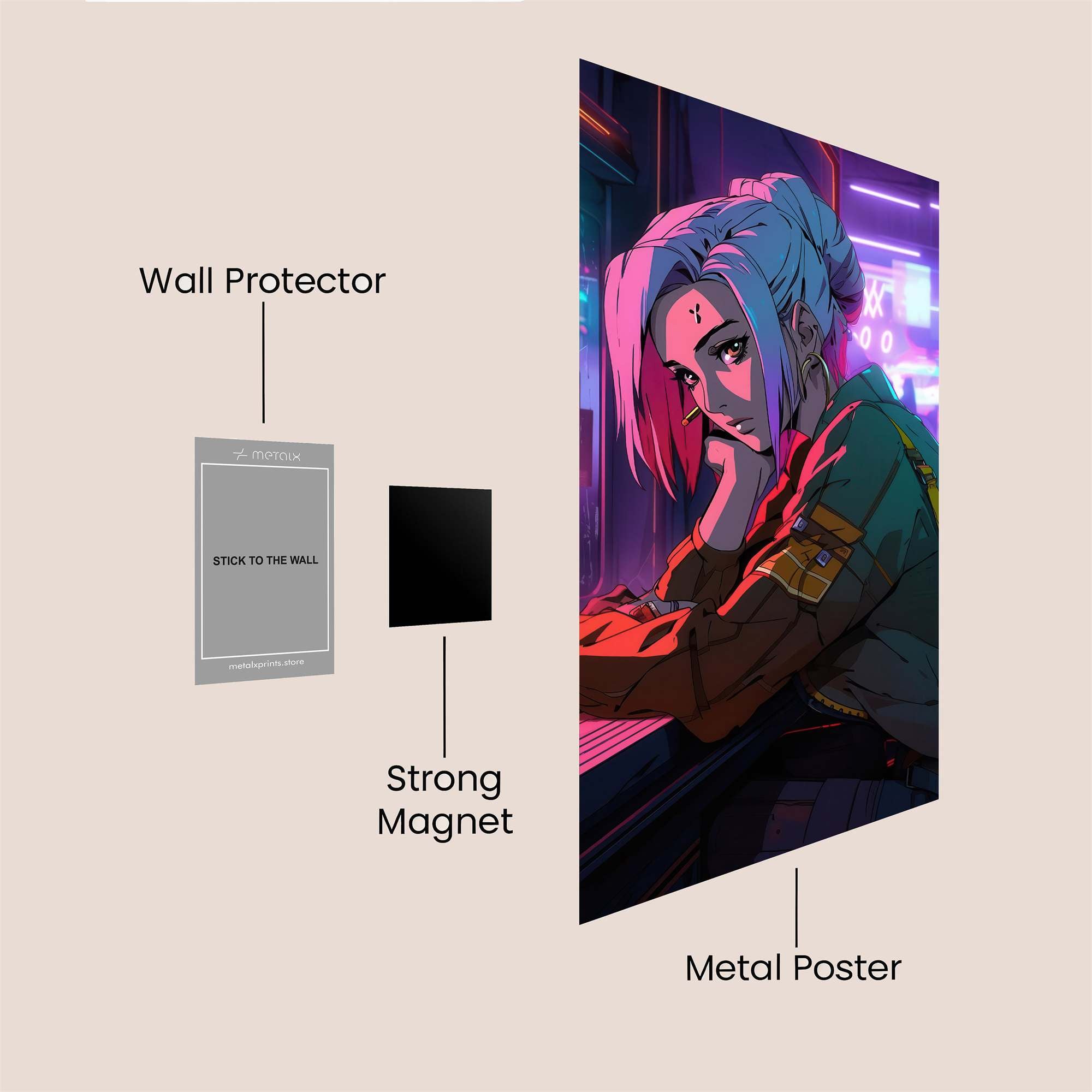 Neon Melancholy Safe Wall Magnetic / M