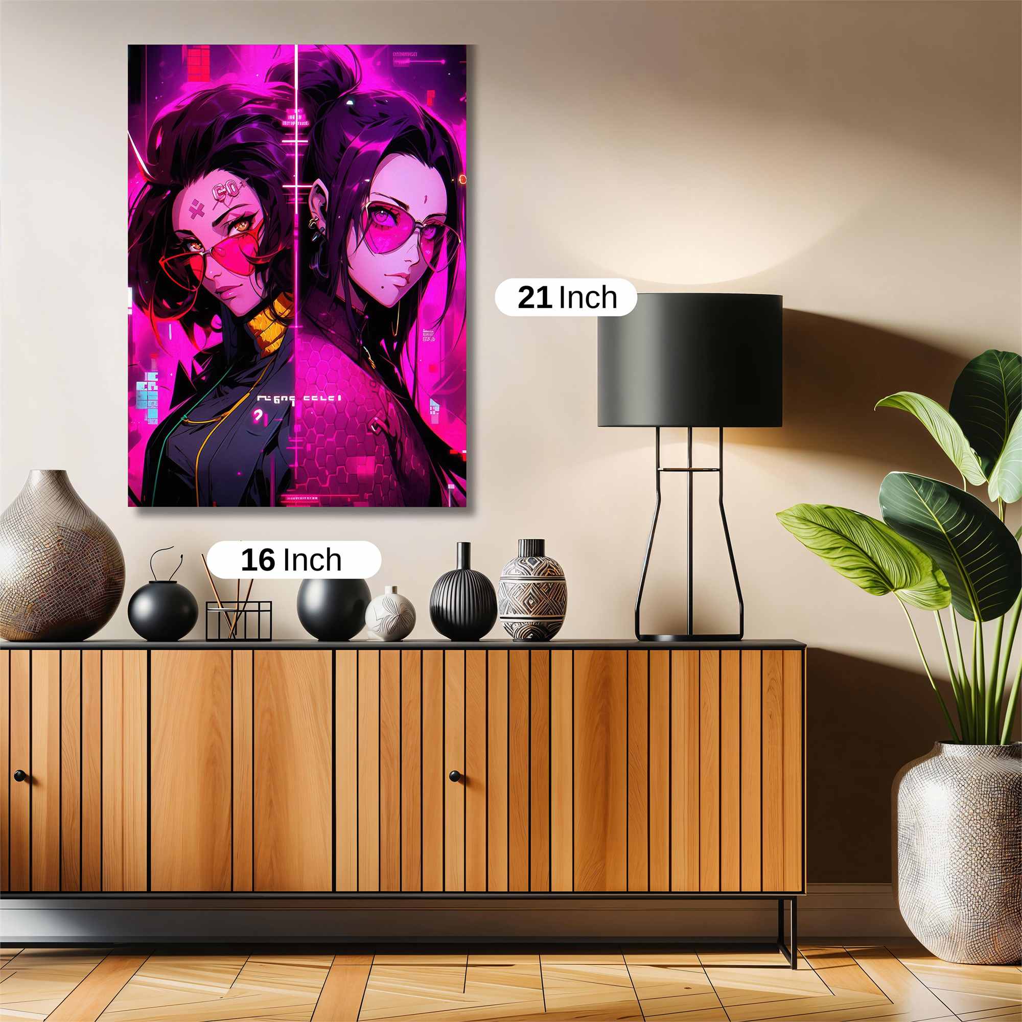 Cyberpunk Rebellion Safe Wall Magnetic / M