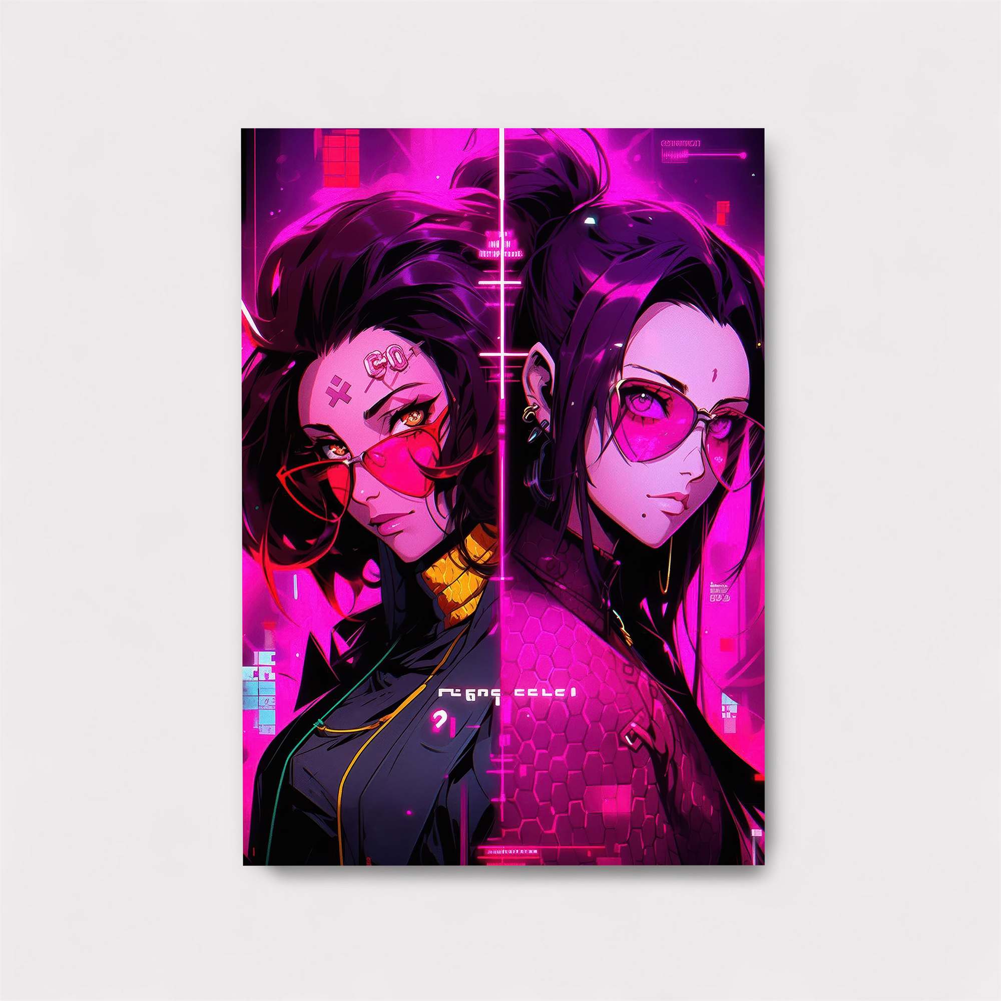 Cyberpunk Rebellion Safe Wall Magnetic / M