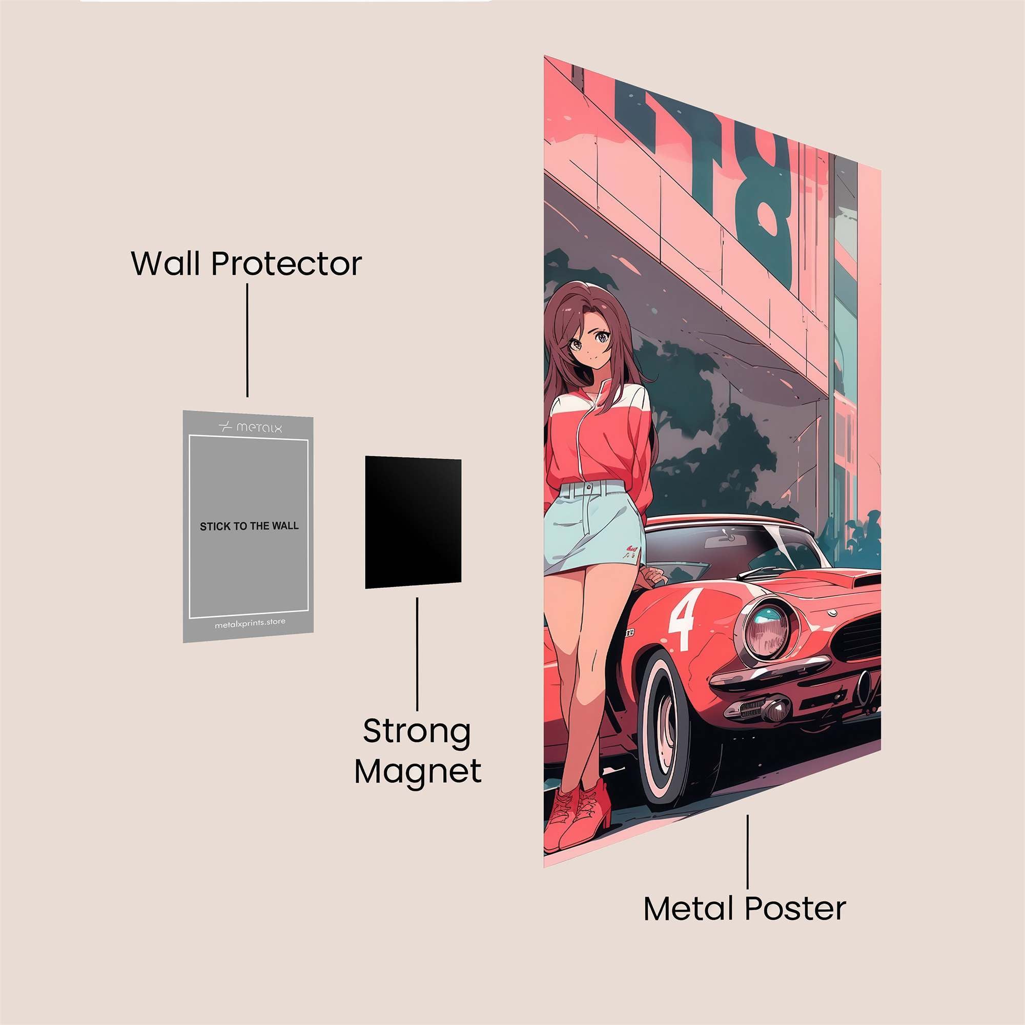 Racer Dream Safe Wall Magnetic / M