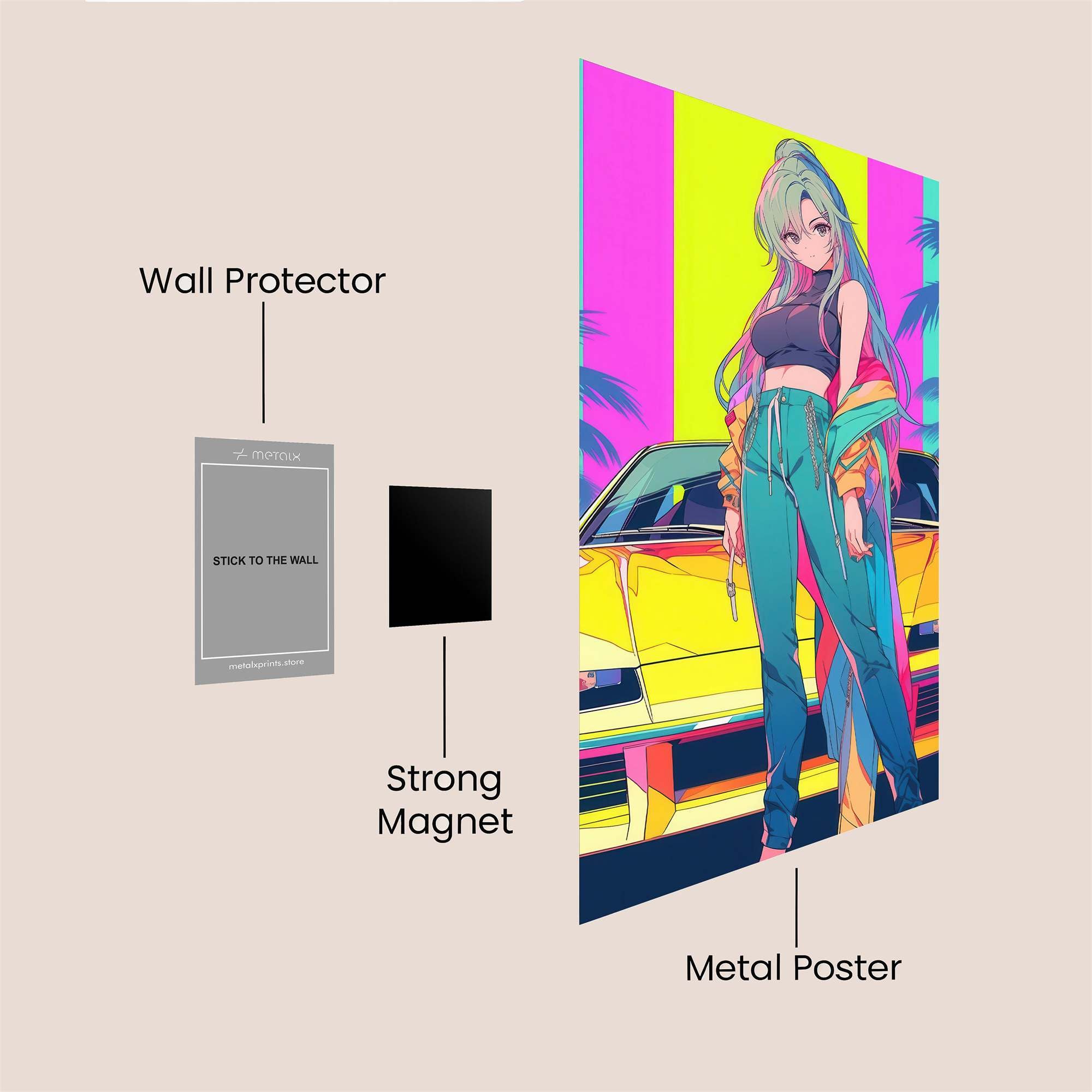 Neon Dream Safe Wall Magnetic / M