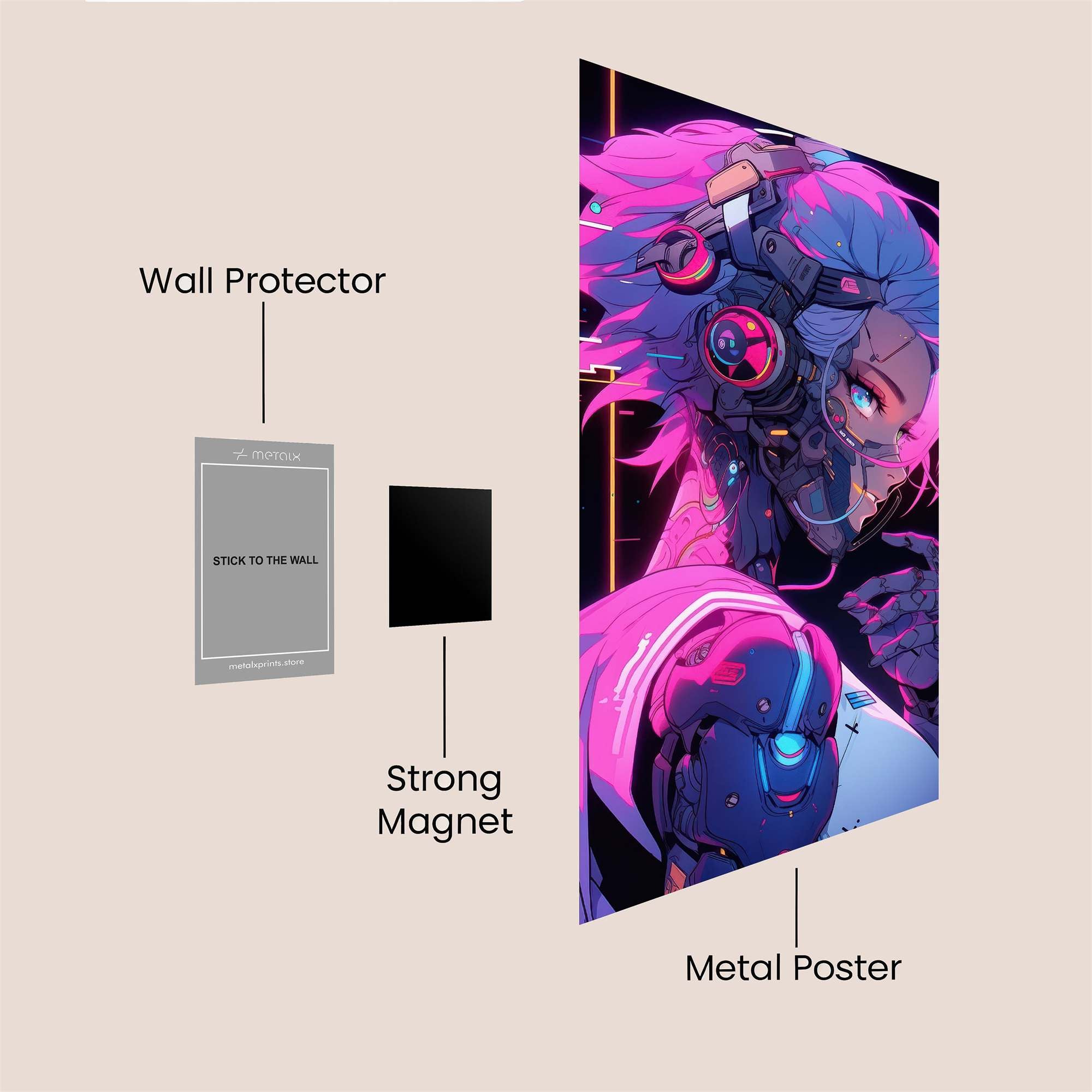Cyber Enigma Safe Wall Magnetic / M