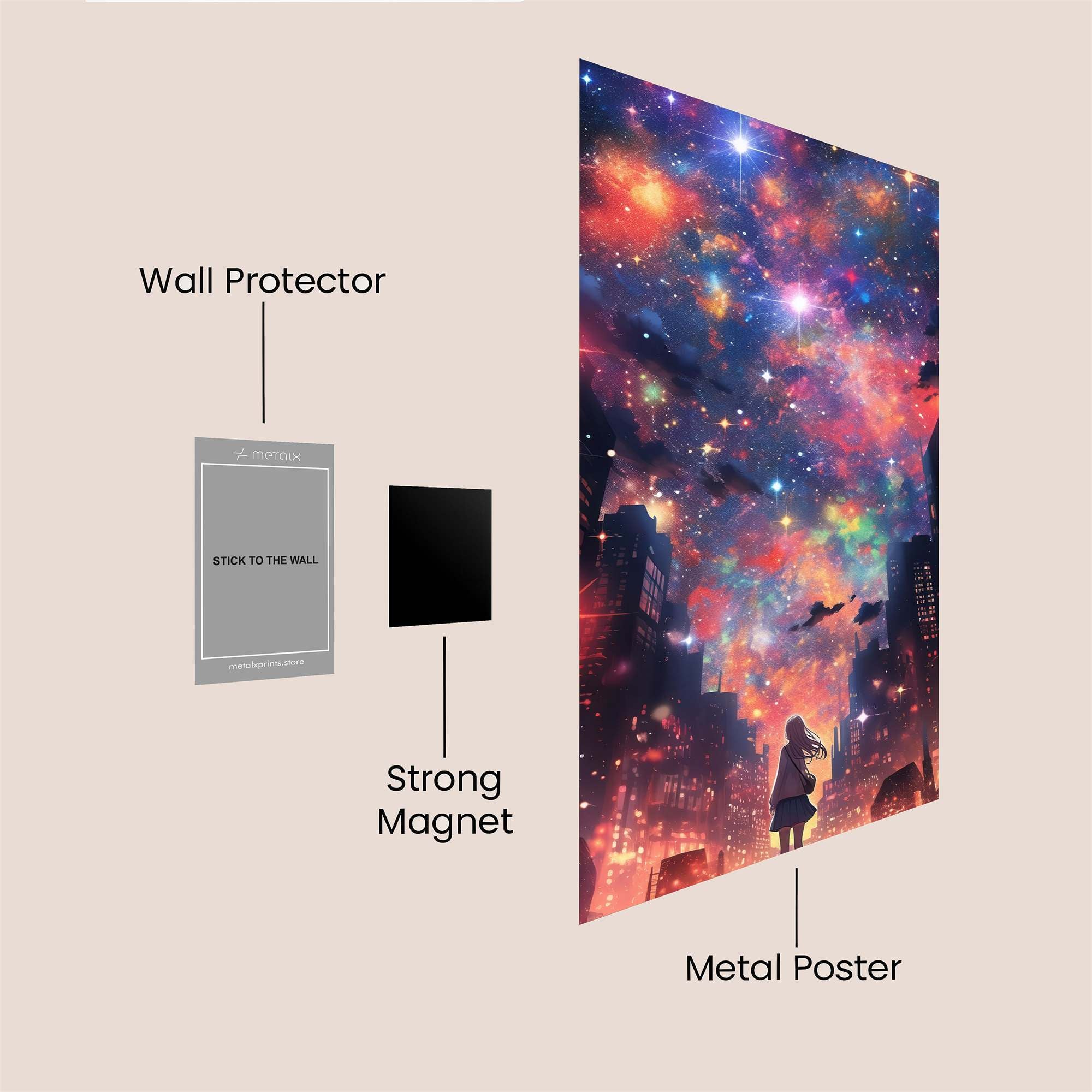 Cosmic Serenity Safe Wall Magnetic / M