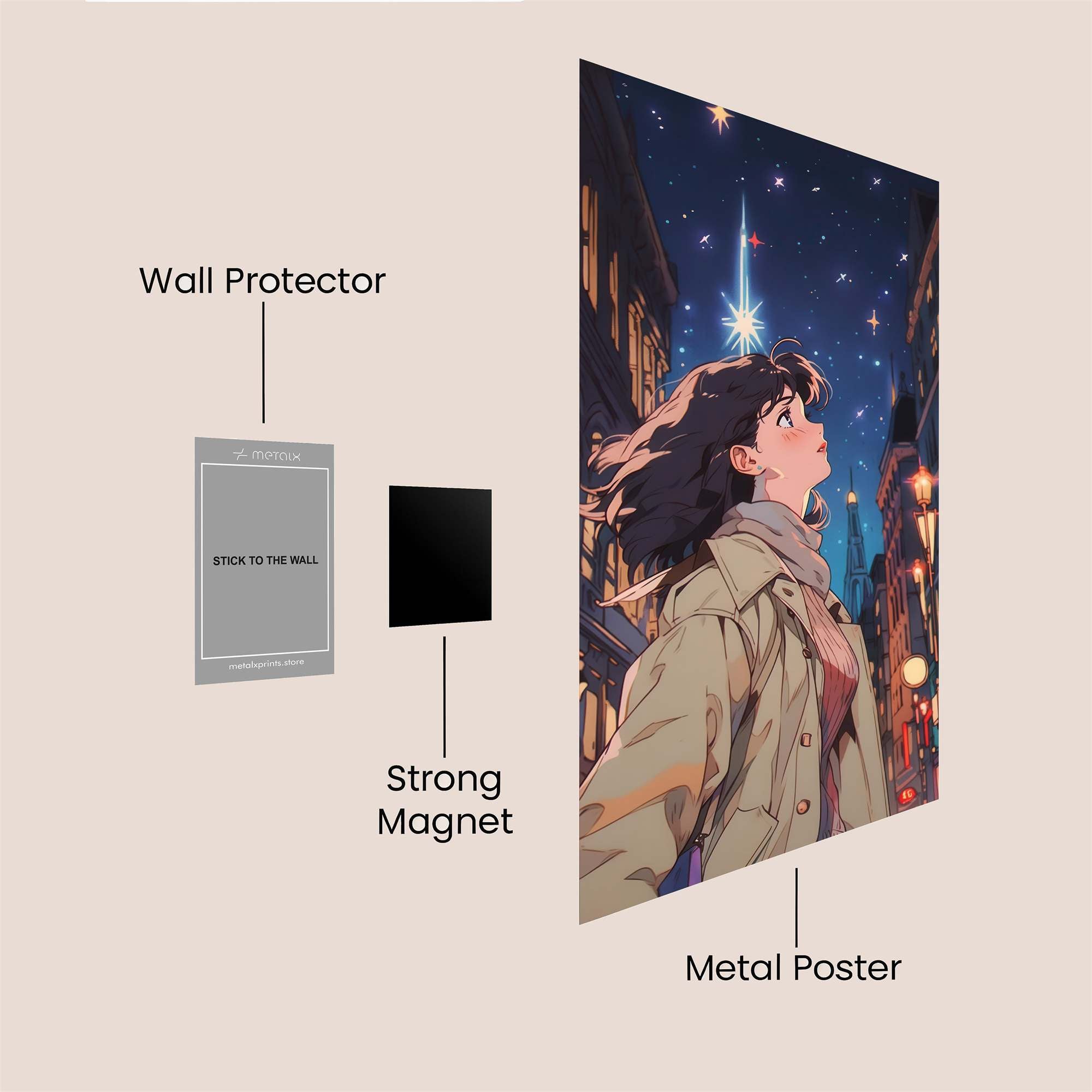 Starry Wonder Safe Wall Magnetic / M