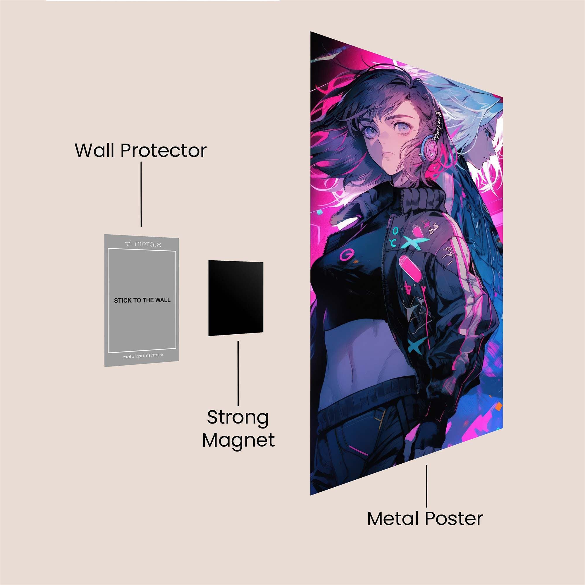 Cyber Pulse Safe Wall Magnetic / M