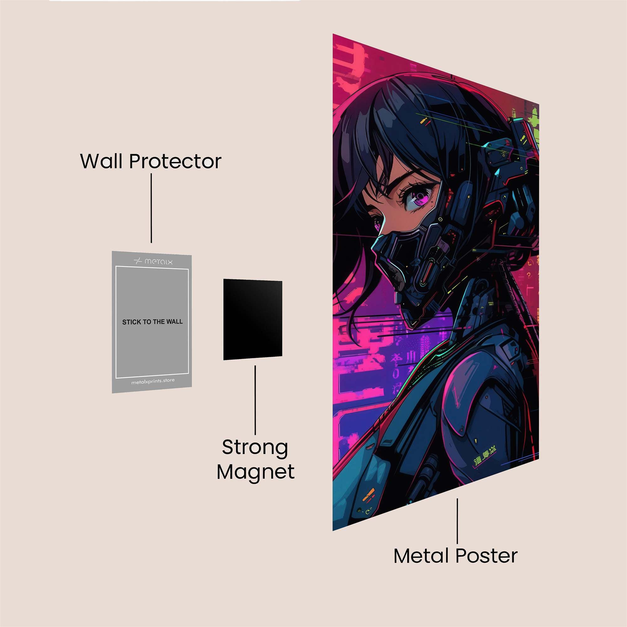 Cyberpunk Enigma Safe Wall Magnetic / M