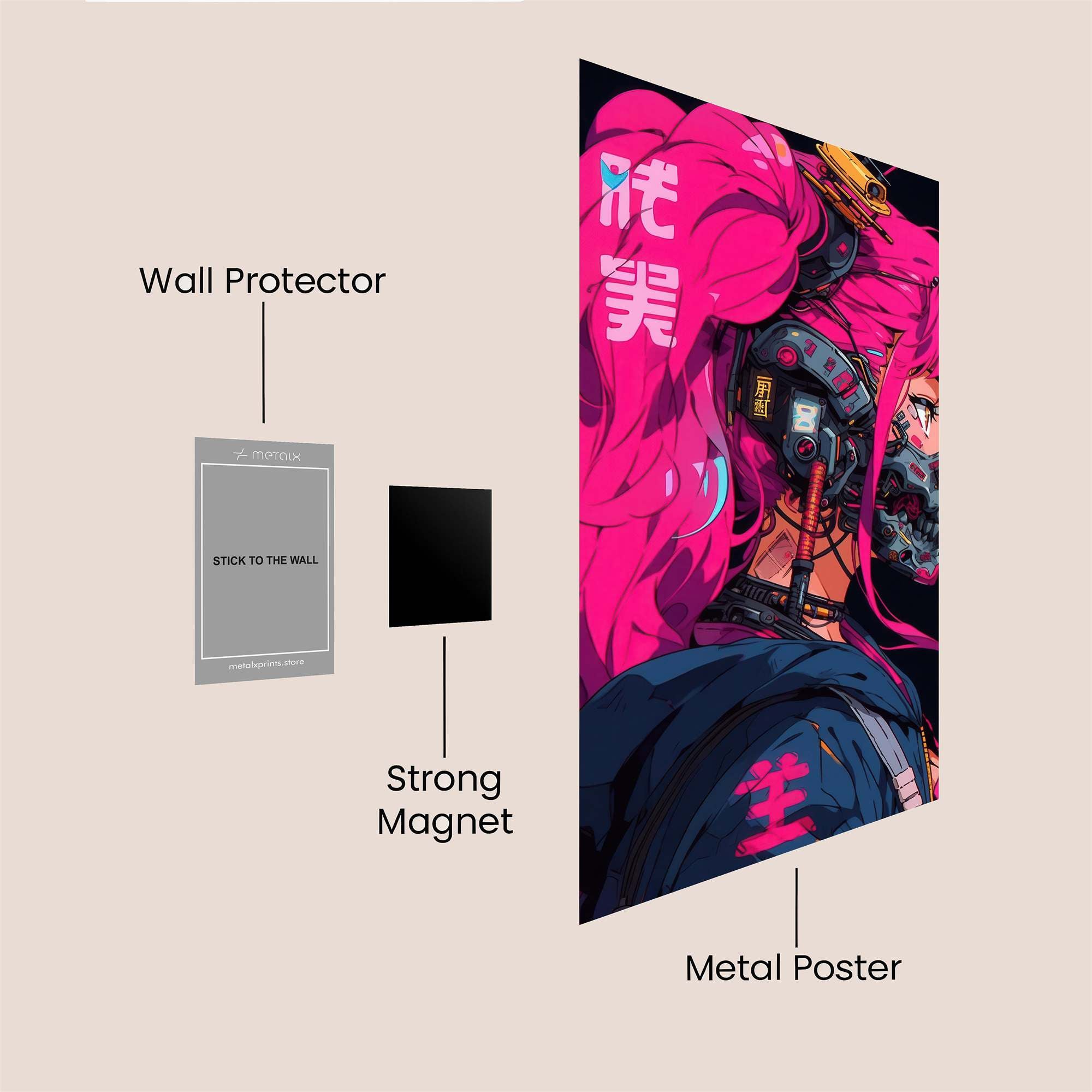 Neon Despair Safe Wall Magnetic / M