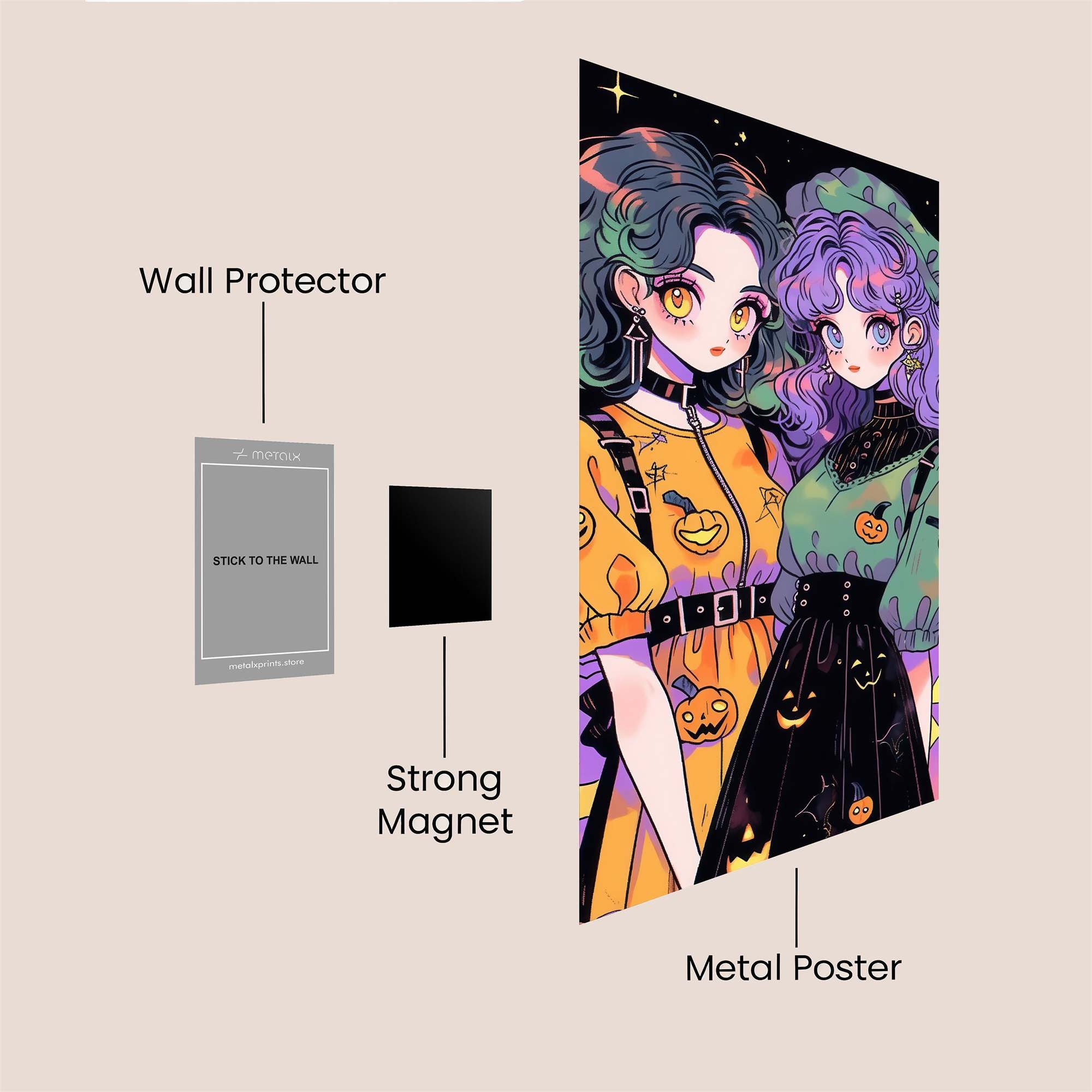 Witchy Whimsy Safe Wall Magnetic / M