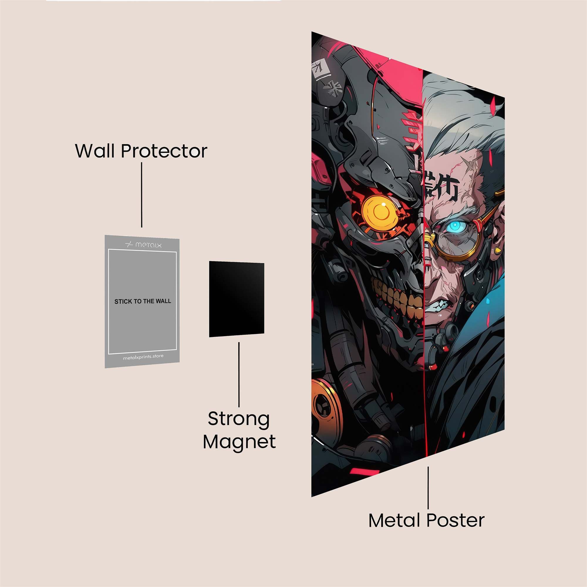 Cyborg Clash Safe Wall Magnetic / M