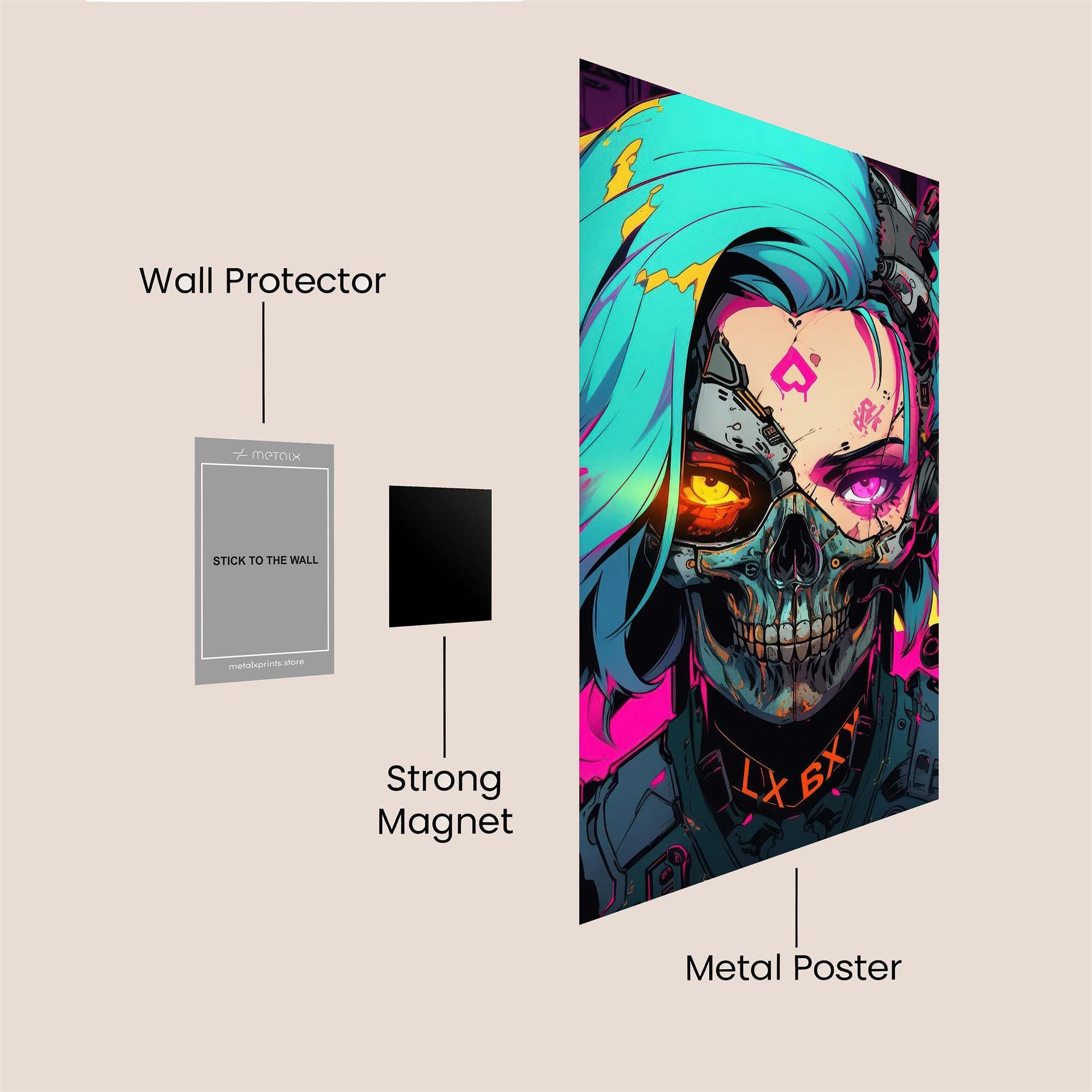 Cyberpunk Enigma Safe Wall Magnetic / M