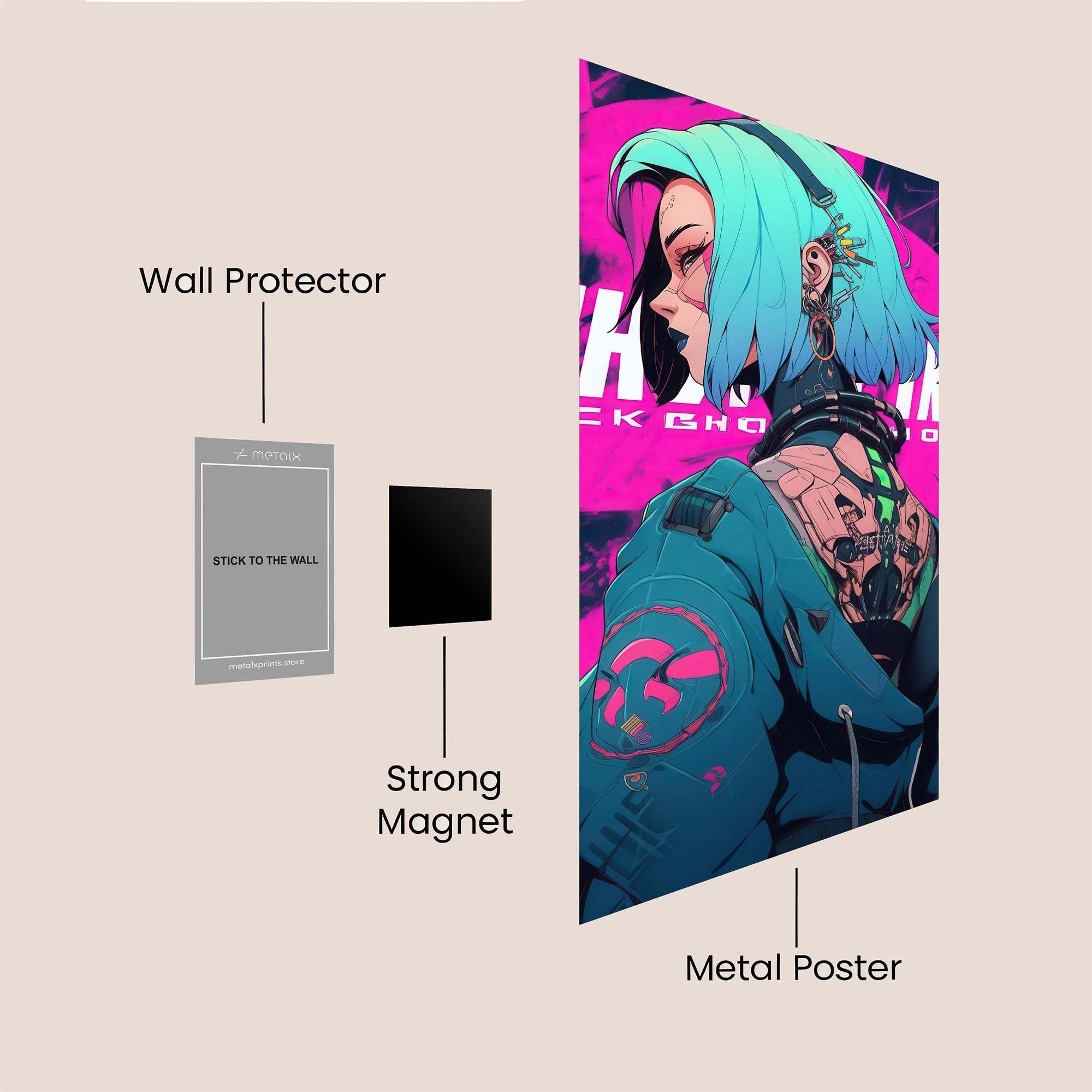 Cyber Rebel Safe Wall Magnetic / M