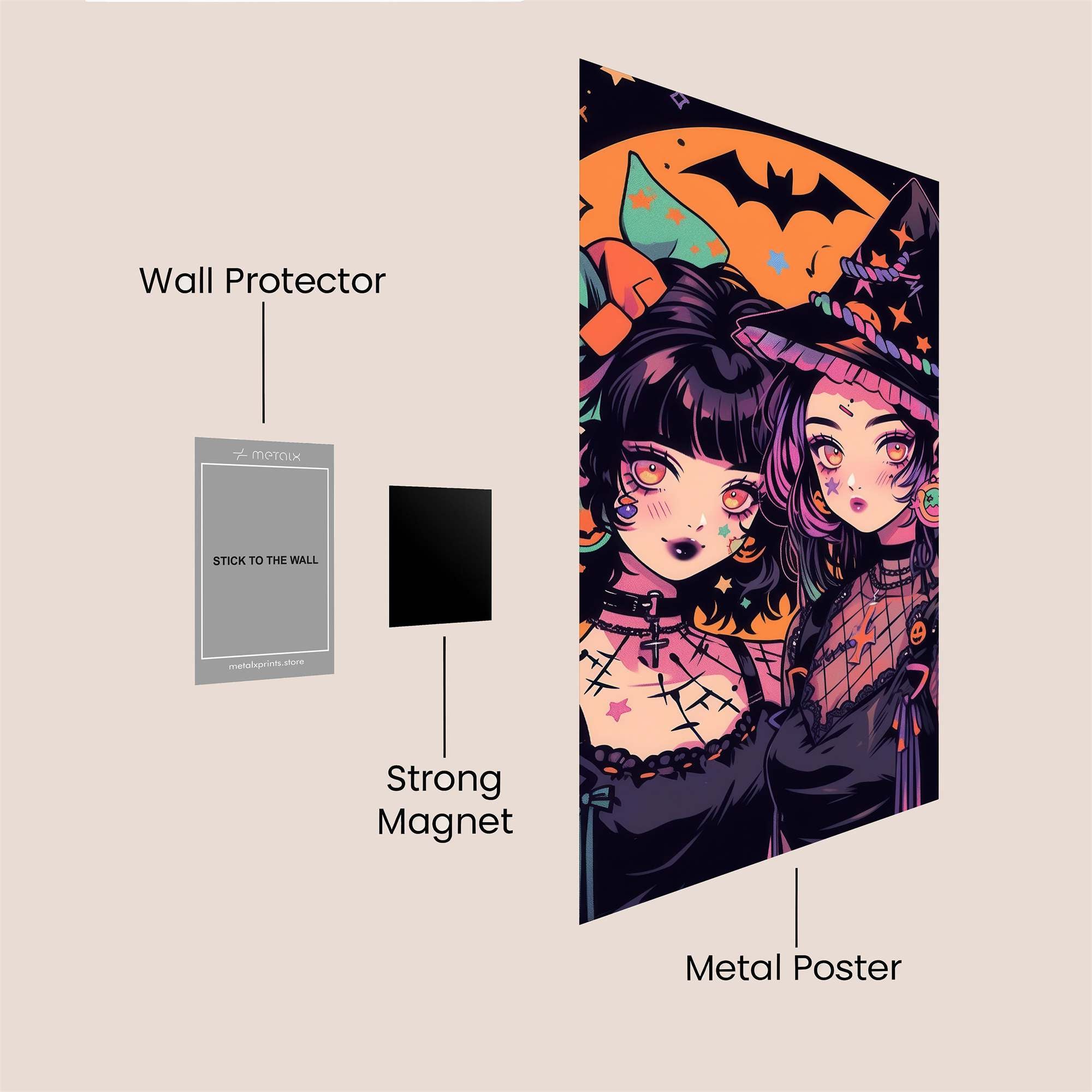 Witches Whimsy Safe Wall Magnetic / M